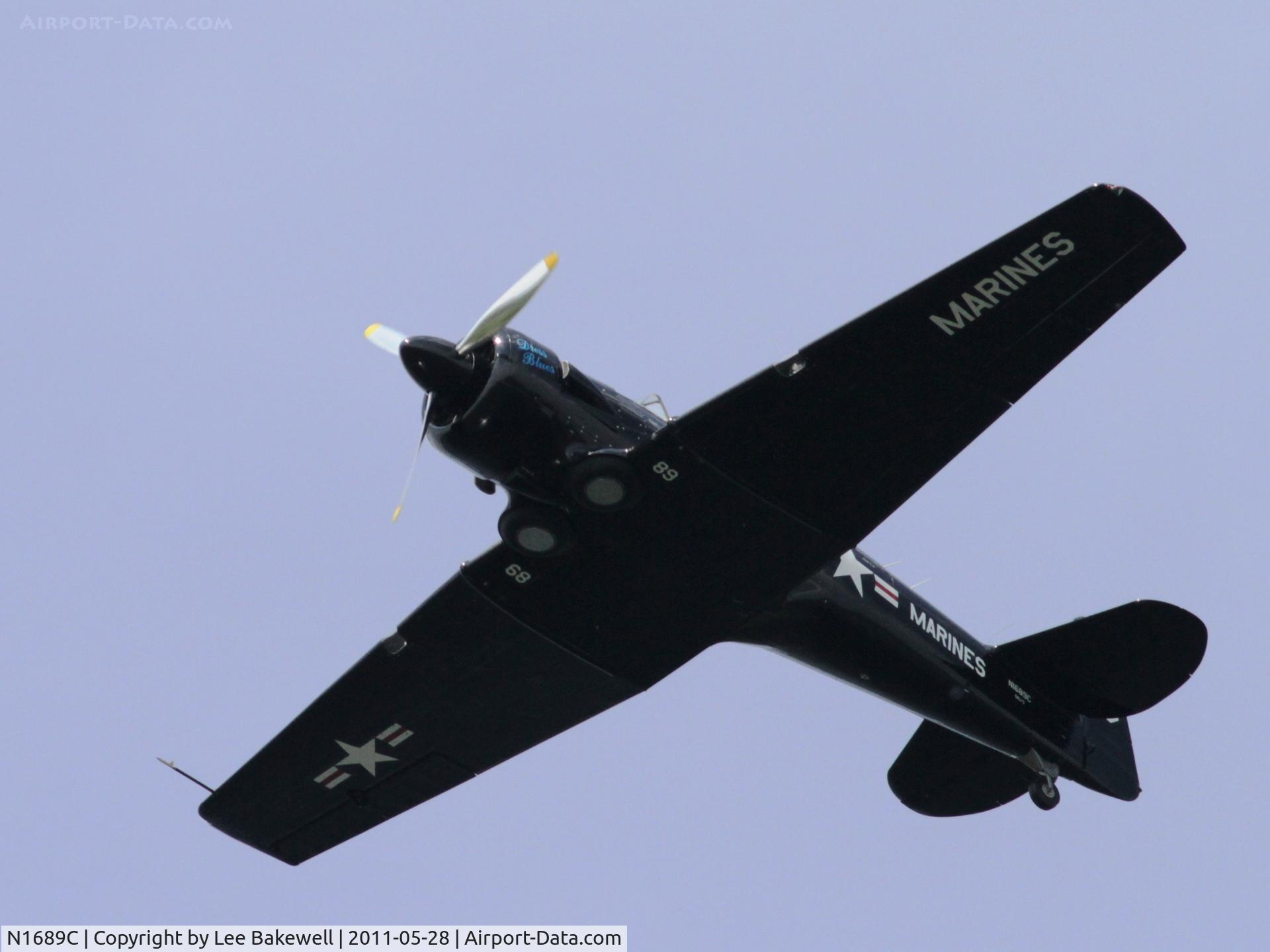 N1689C, 1943 North American SNJ-5 Texan C/N 90950, While operating over Forest Lake, MN