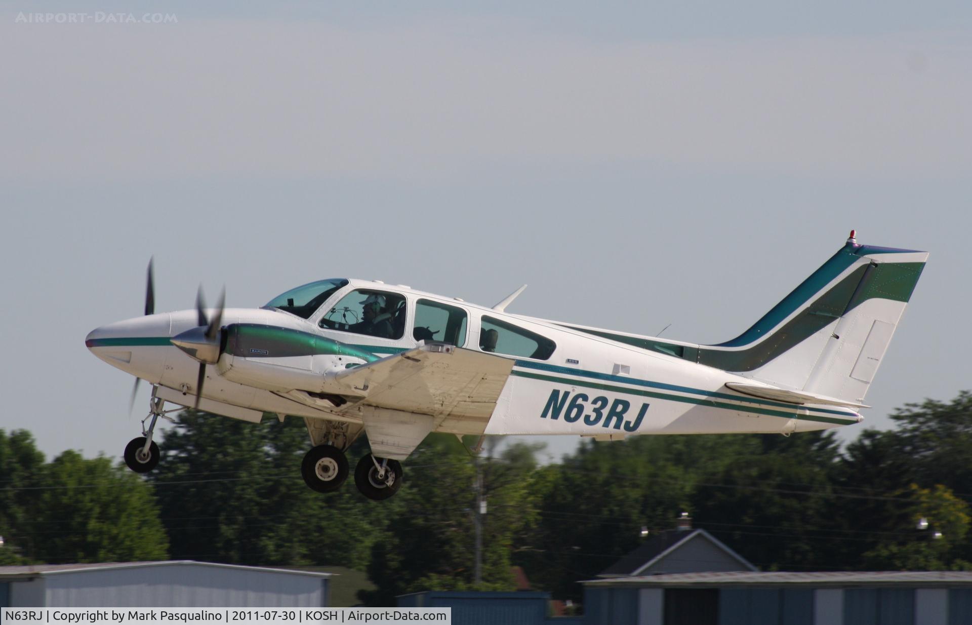 N63RJ, 1974 Beech 95-B55 Baron Baron C/N TC-1804, Beech B55