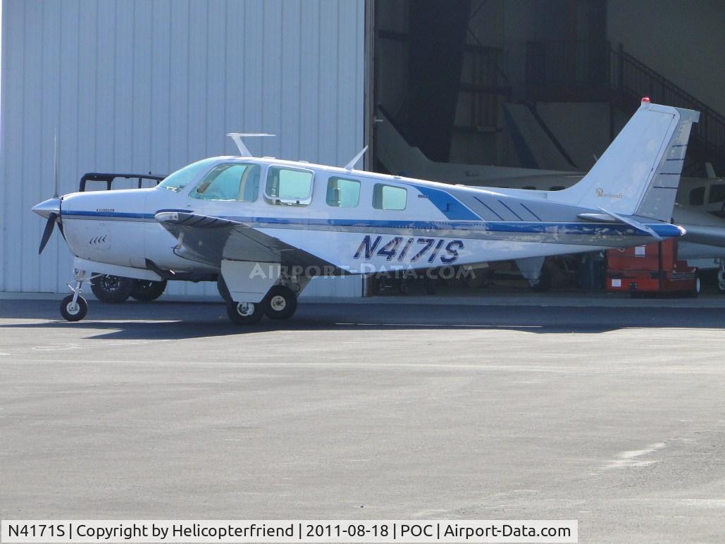 N4171S, 1975 Beech A36 Bonanza 36 C/N E-667, Parked at Howard Aviation