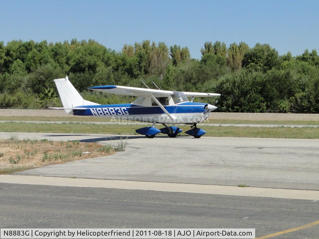 N8883G, 1966 Cessna 150F C/N 15062983, Taxiing to runway for take off