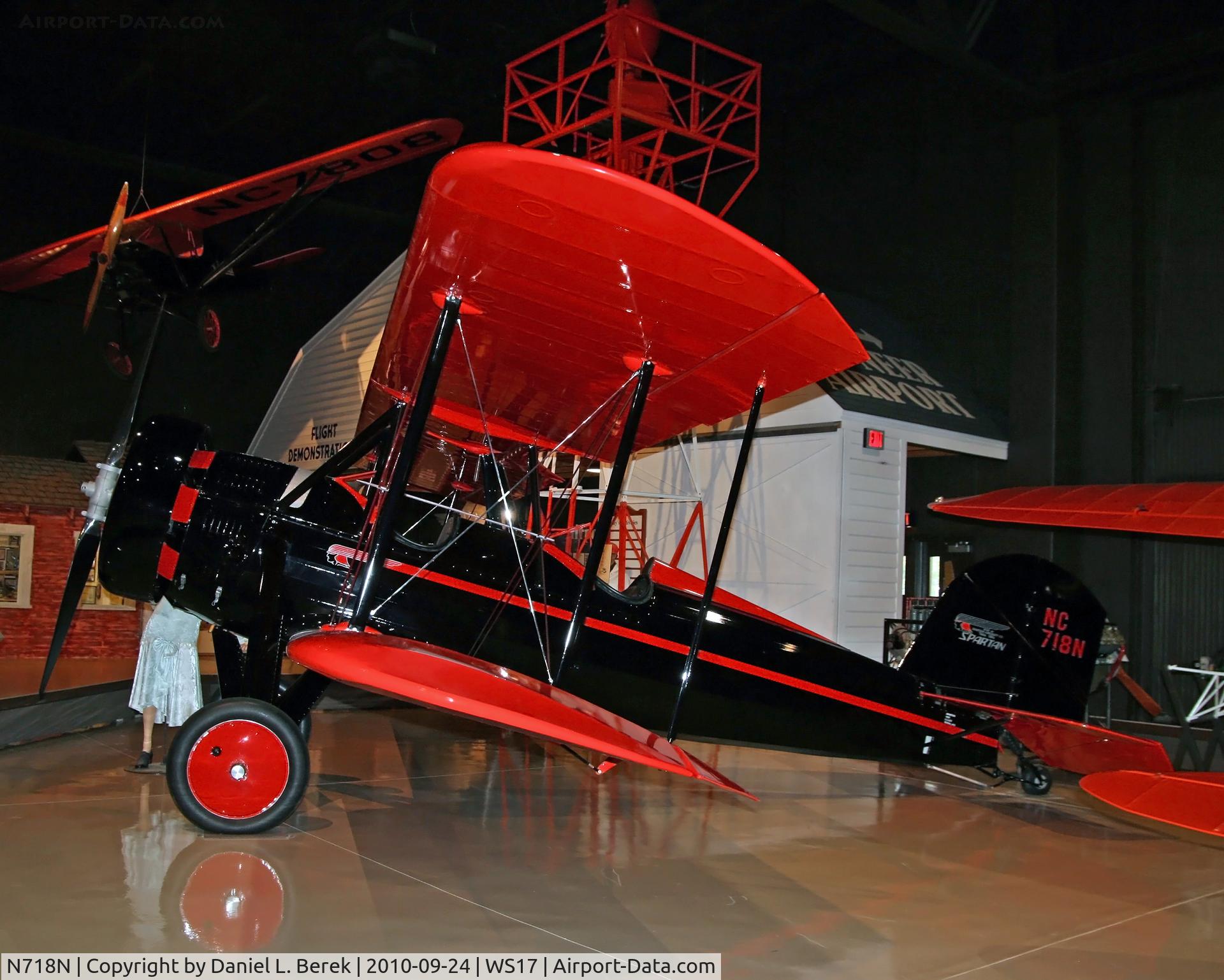 N718N, 1930 Spartan C3-225 C/N A-12, After sitting in a barn for some 40 years, this beauty was restored to her Golden Age glory.