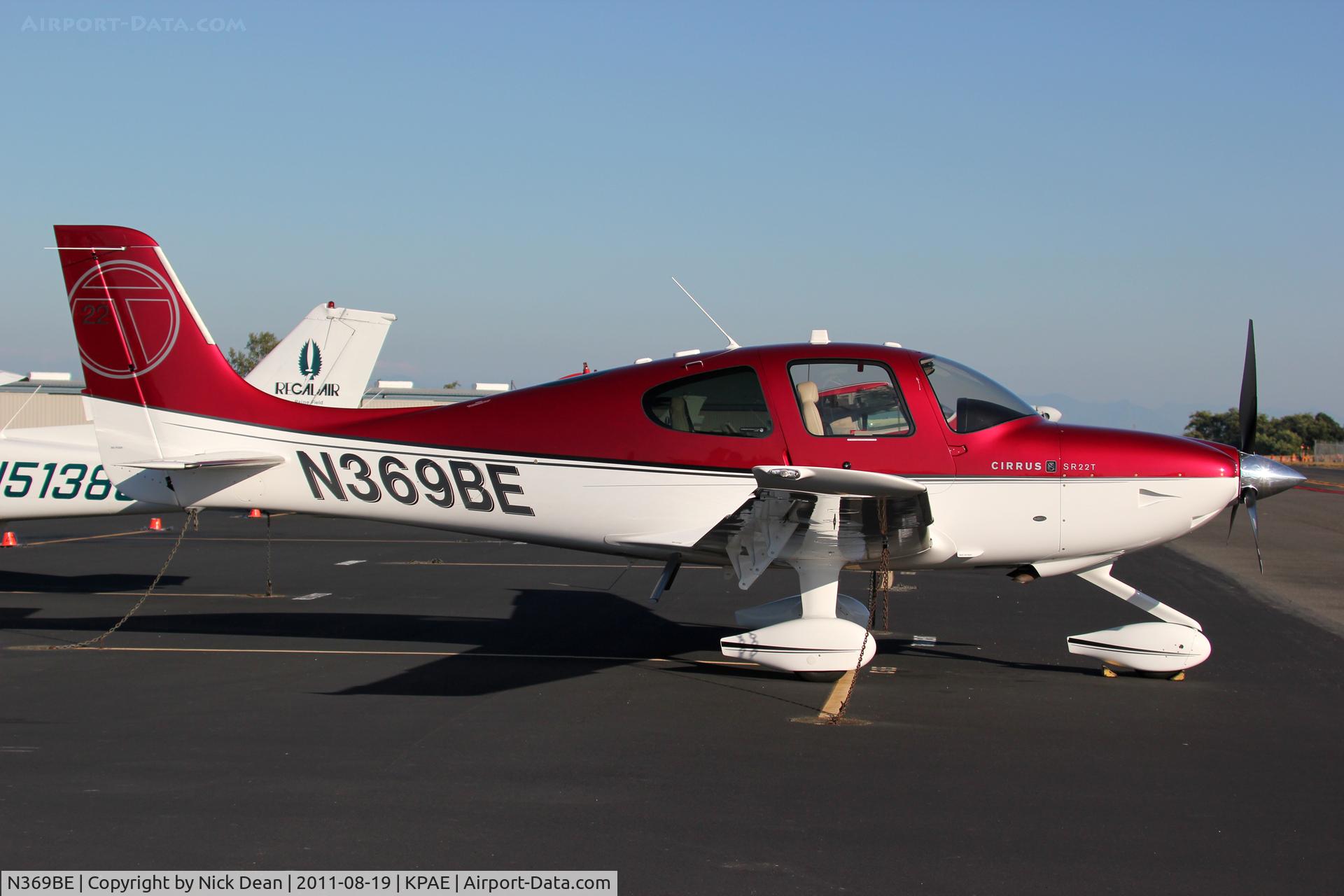 N369BE, Cirrus SR22T C/N 0095, KPAE/PAE