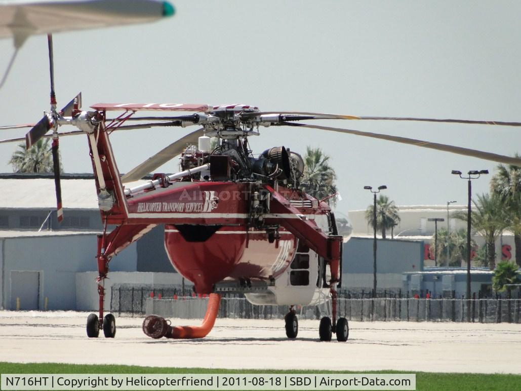 N716HT, 1969 Sikorsky CH-54B Tarhe C/N 64-092, Parked near the Forrestry Building on stand by waiting for a call out