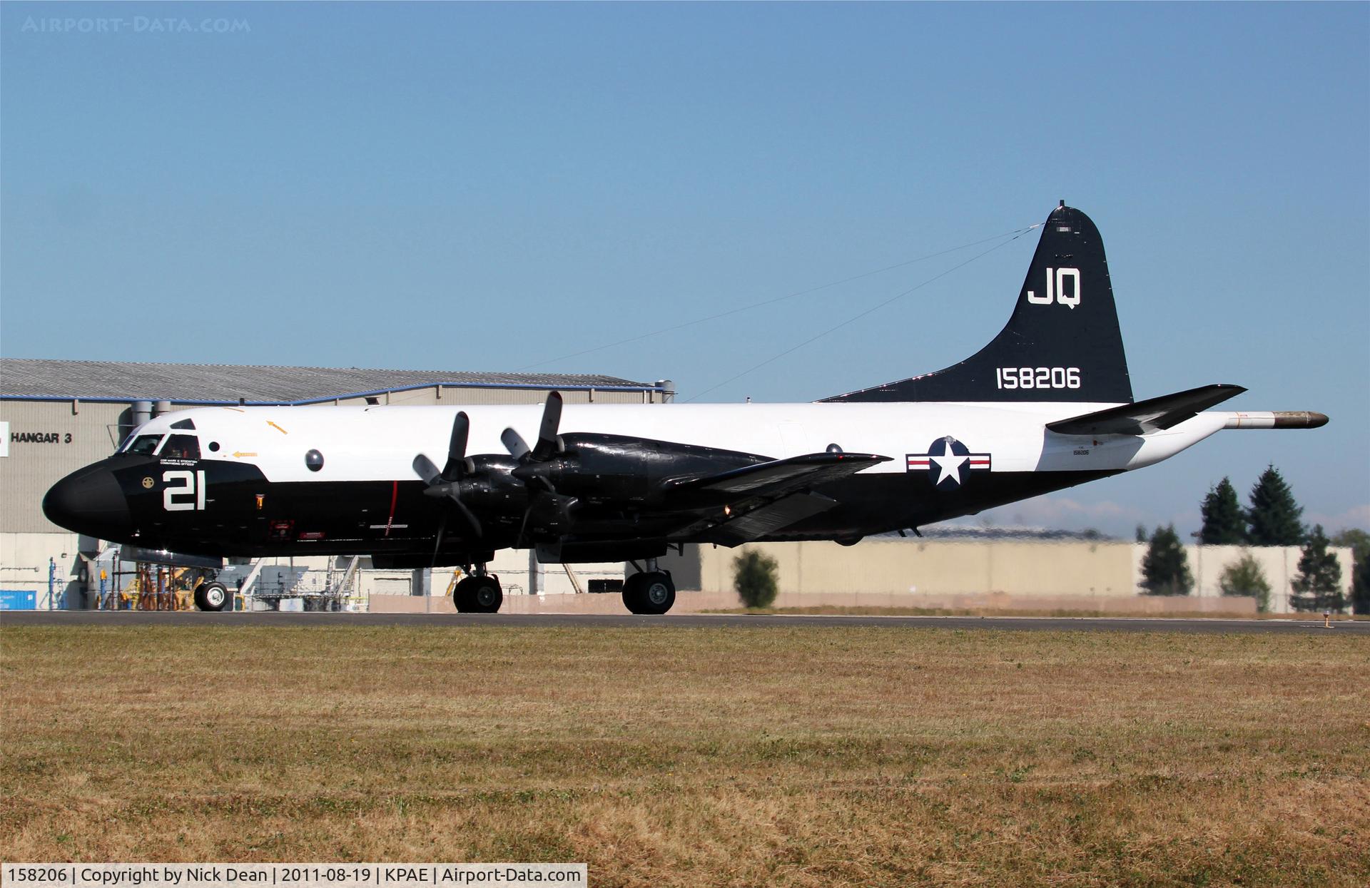 158206, 1971 Lockheed P-3C Orion C/N 285A-5550, KPAE/PAE Ranger 206 spent an hour doing airwork here this afternoon