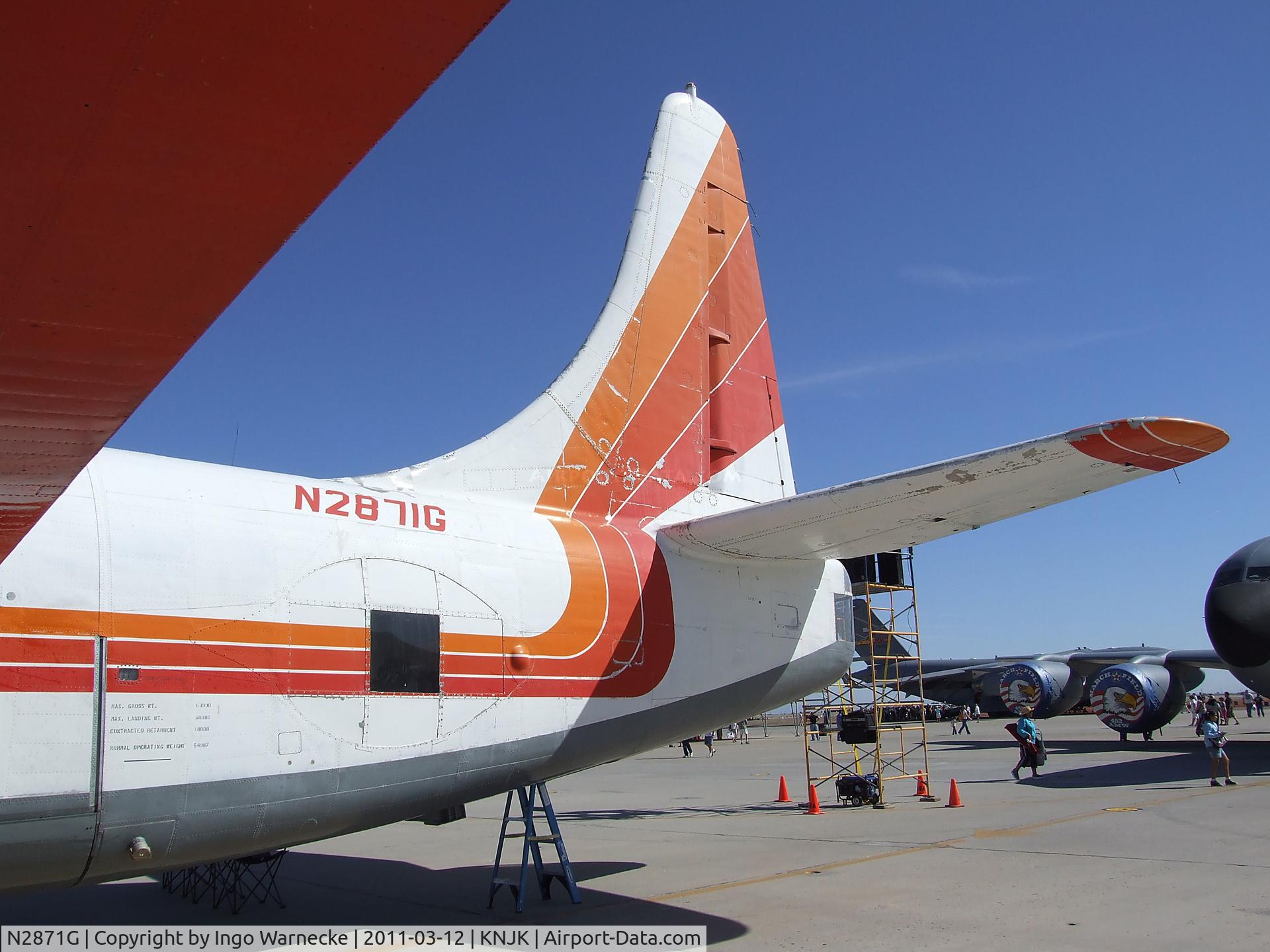 N2871G, Consolidated Vultee P4Y-2 Privateer C/N 66302, Consolidated PB4Y-2 Privateer (converted to water bomber) at the 2011 airshow at El Centro NAS, CA