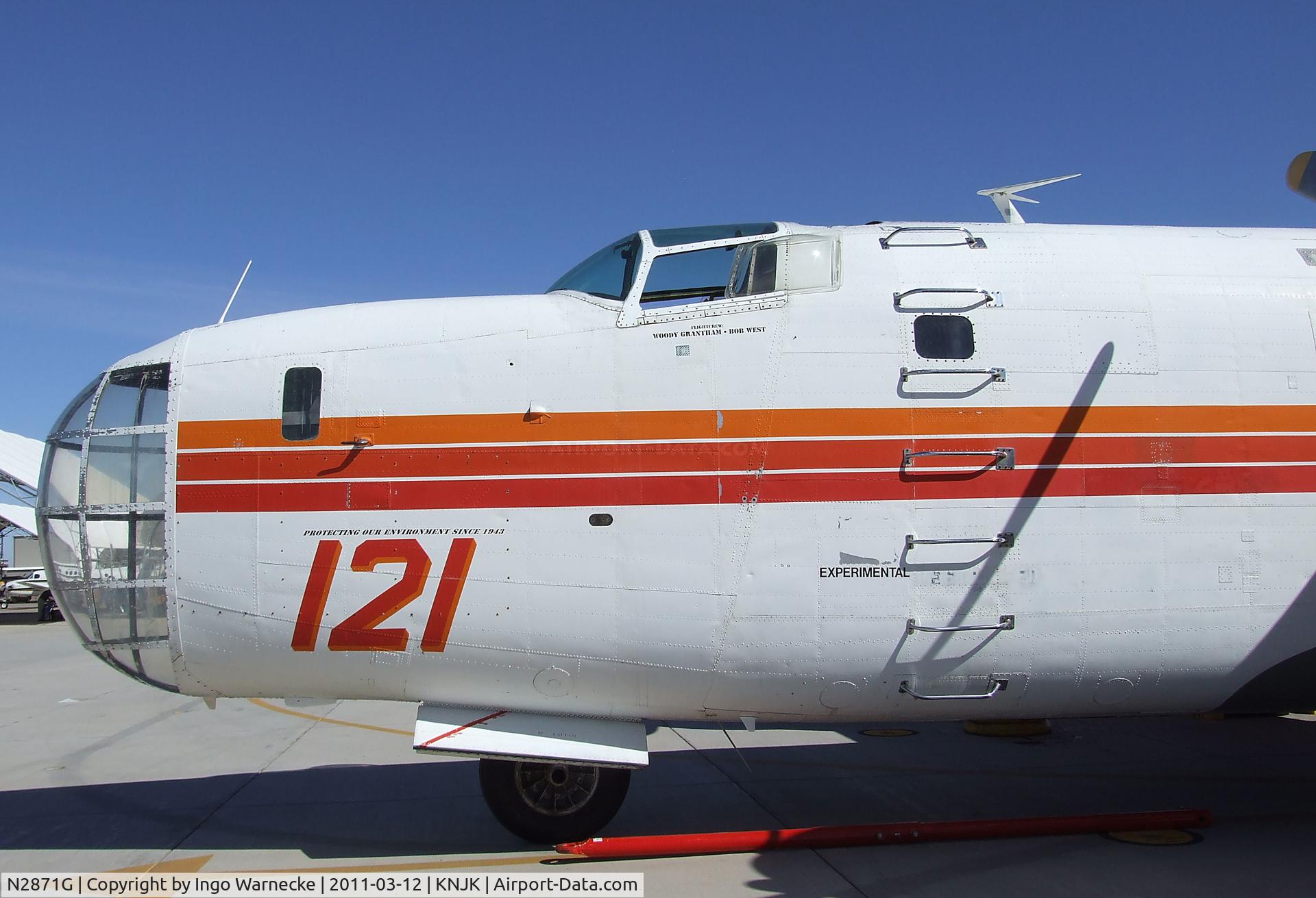 N2871G, Consolidated Vultee P4Y-2 Privateer C/N 66302, Consolidated PB4Y-2 Privateer (converted to water bomber) at the 2011 airshow at El Centro NAS, CA