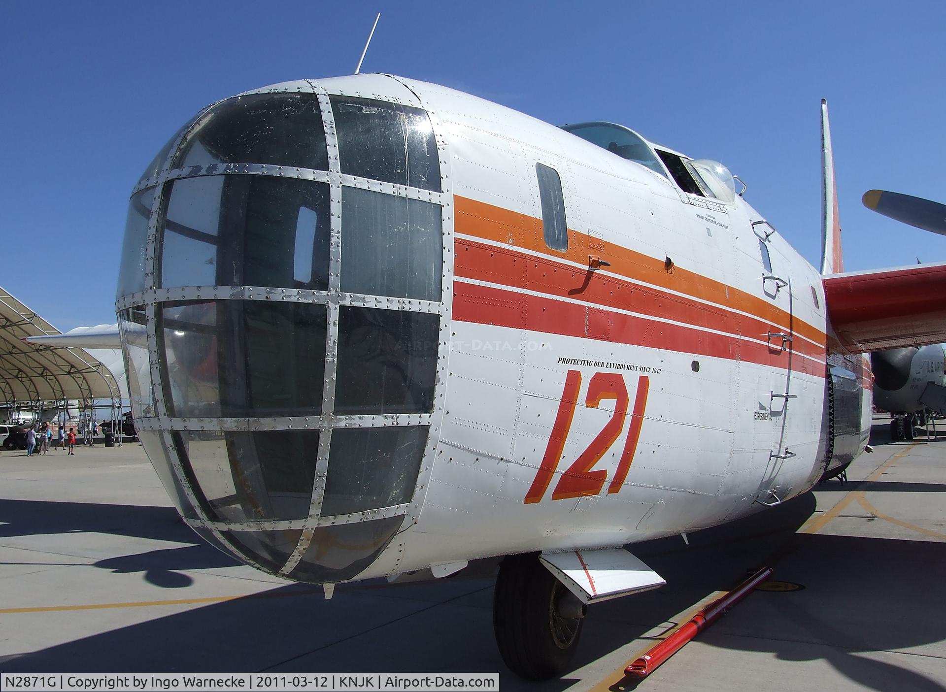 N2871G, Consolidated Vultee P4Y-2 Privateer C/N 66302, Consolidated PB4Y-2 Privateer (converted to water bomber) at the 2011 airshow at El Centro NAS, CA
