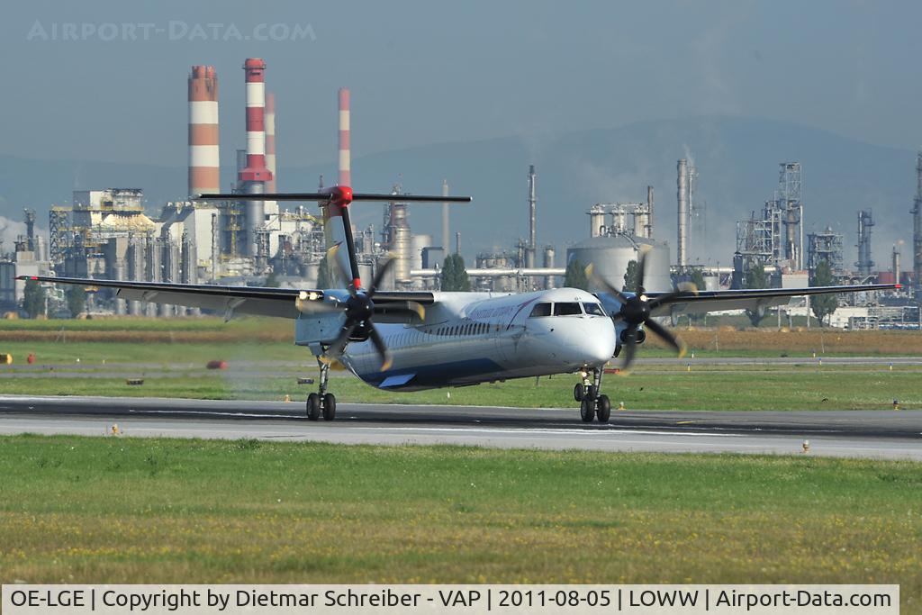 OE-LGE, 2001 De Havilland Canada DHC-8-402Q Dash 8 C/N 4042, Austrian Arrows dash 8-400