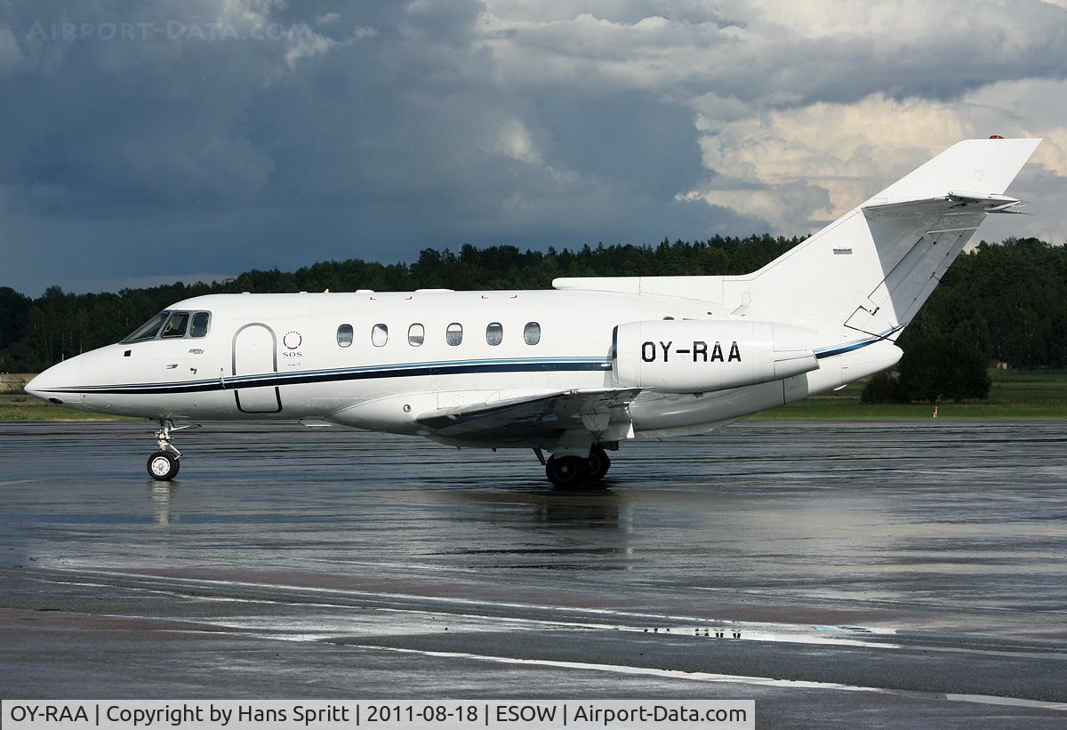 OY-RAA, 1993 British Aerospace BAe.125-800B C/N 258235, Ambulance flight to Västerås