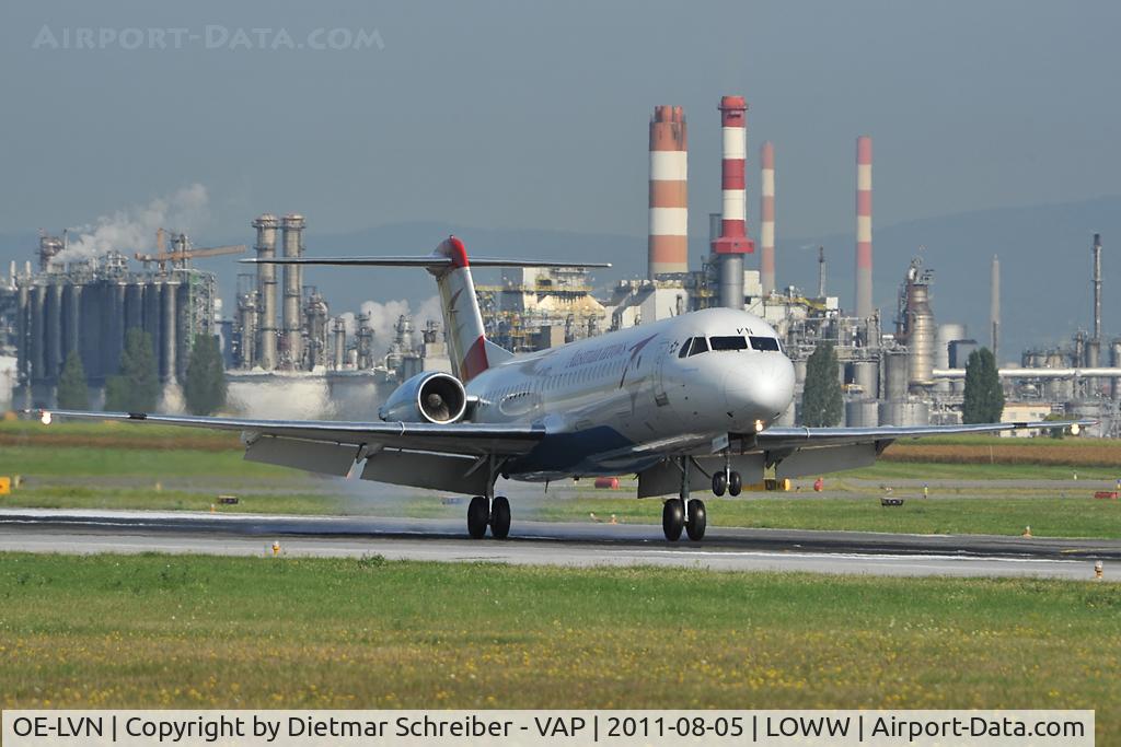 OE-LVN, 1991 Fokker 100 (F-28-0100) C/N 11367, Austrian Arrows Fokker 100
