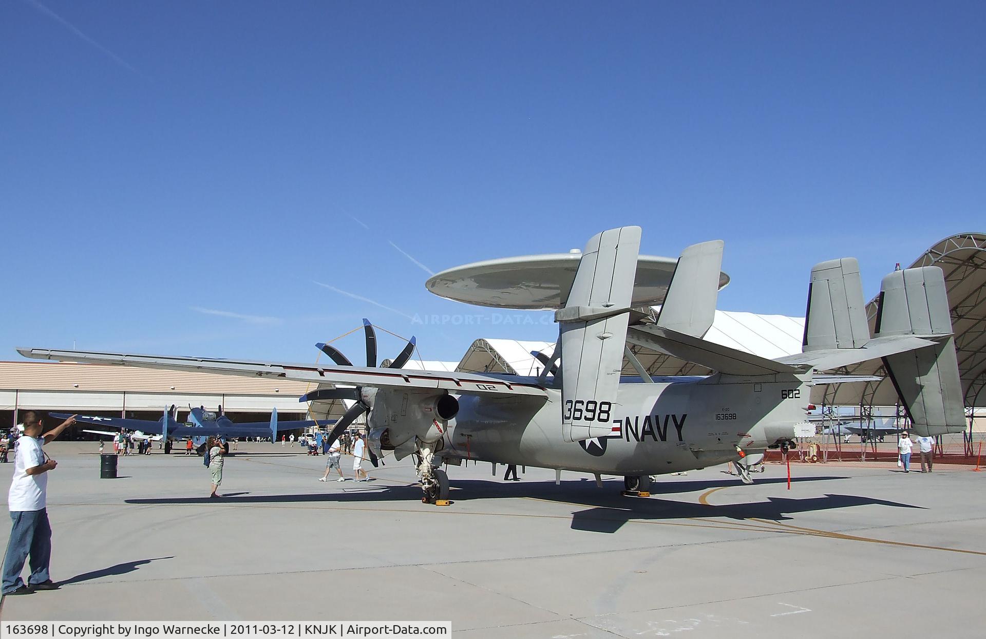 163698, Grumman E-2C Hawkeye Group 1 C/N A52-138, Grumman E-2C Hawkeye of the US Navy at the 2011 airshow at El Centro NAS, CA