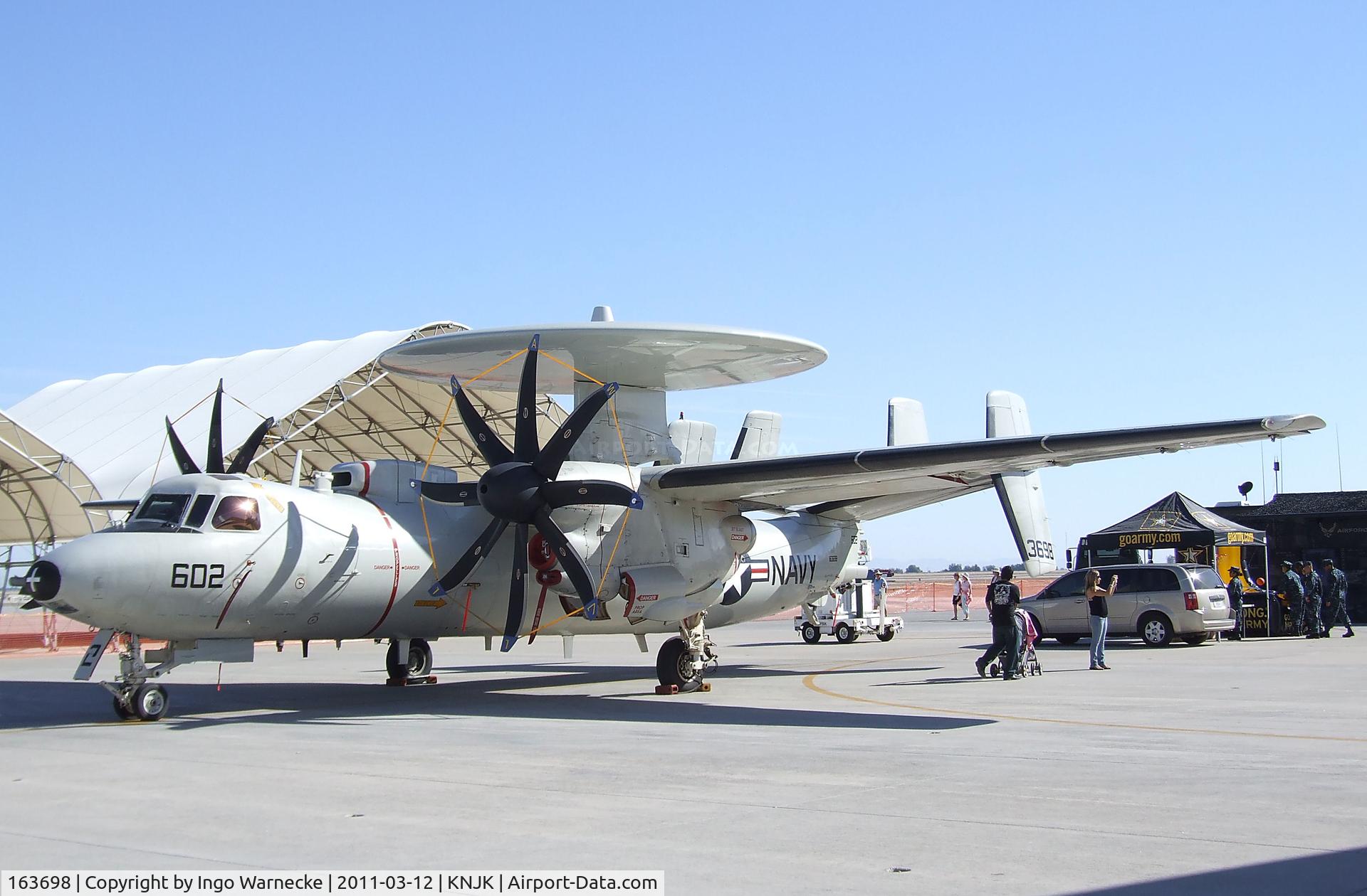 163698, Grumman E-2C Hawkeye Group 1 C/N A52-138, Grumman E-2C Hawkeye of the US Navy at the 2011 airshow at El Centro NAS, CA