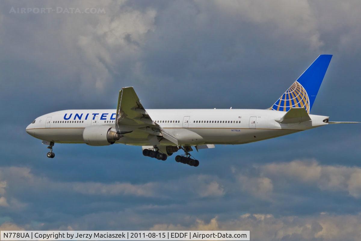 N778UA, 1996 Boeing 777-222 C/N 26940, Boeing 777-222