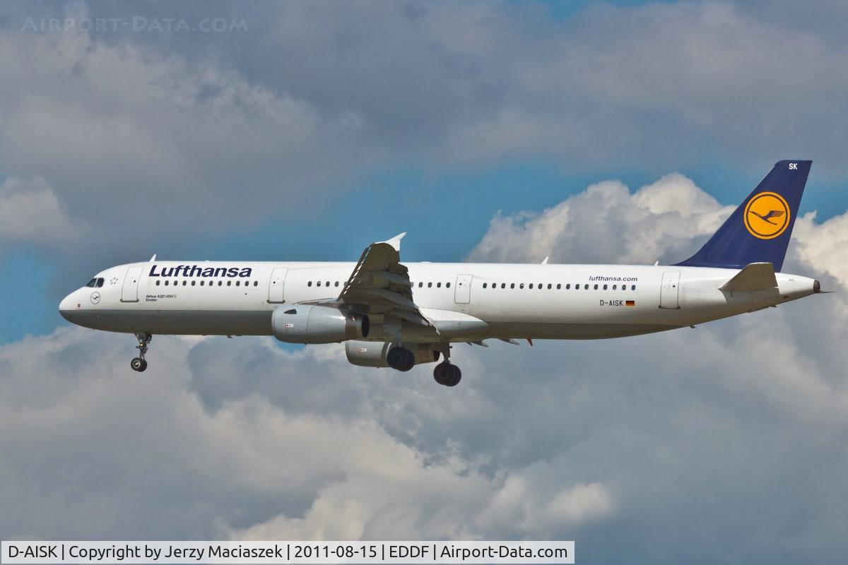 D-AISK, 2008 Airbus A321-231 C/N 3387, Airbus A321-231