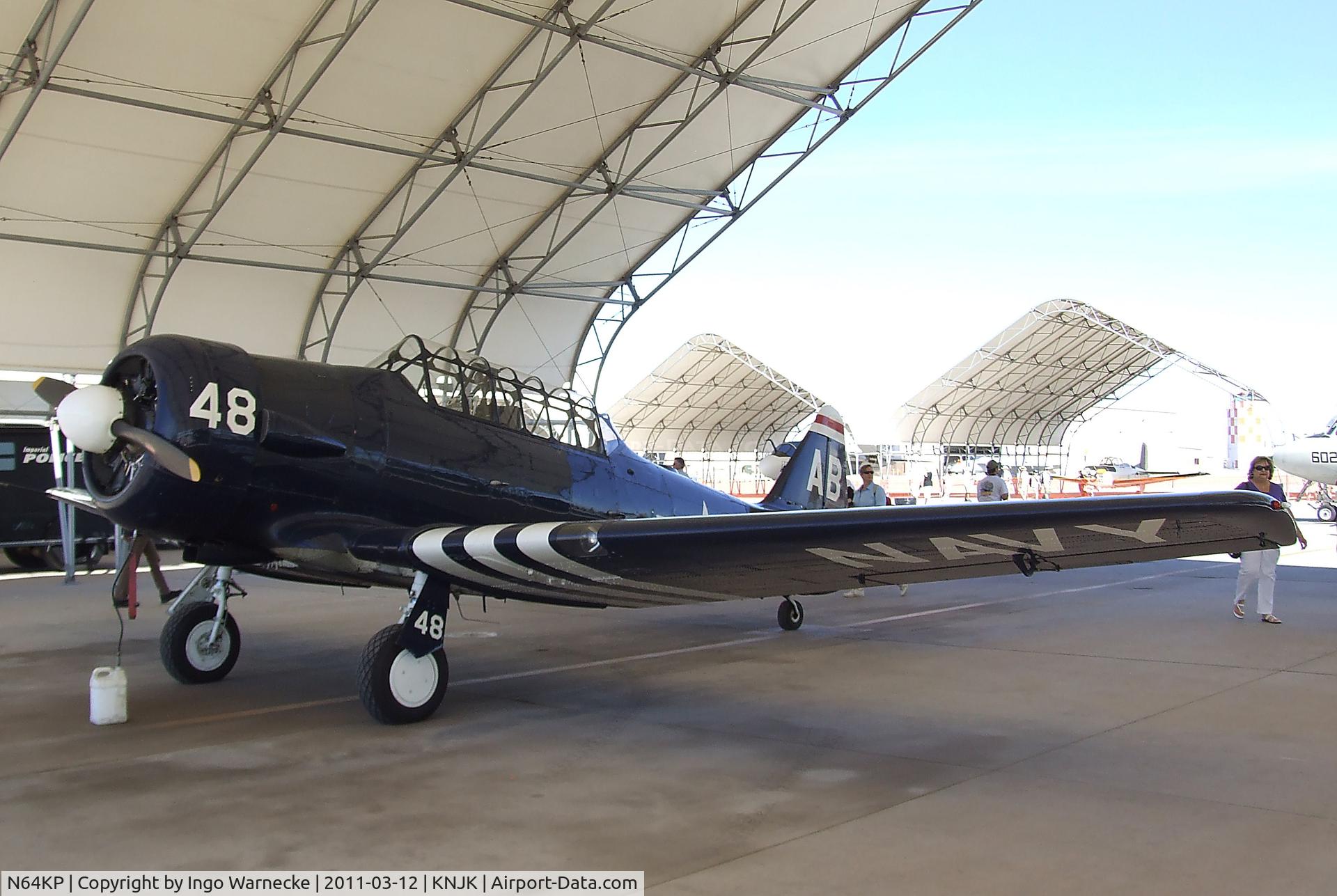 N64KP, 1943 North American AT-6D C/N 84936, North American AT-6D Texan at the 2011 airshow at El Centro NAS, CA