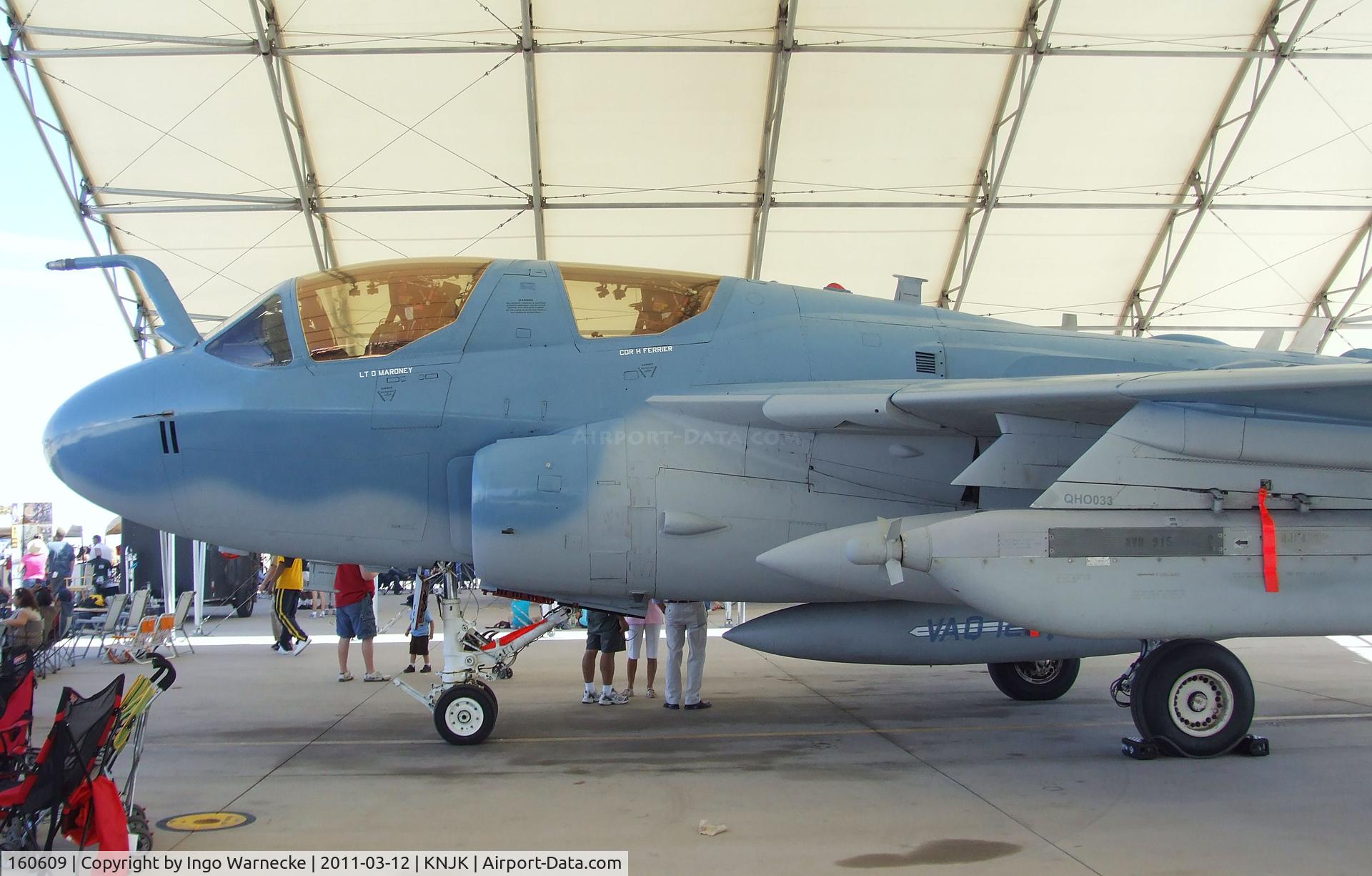 160609, Grumman EA-6B Prowler C/N P-66, Grumman EA-6B Prowler of the US Navy in WW2 special colours at the 2011 airshow at El Centro NAS, CA