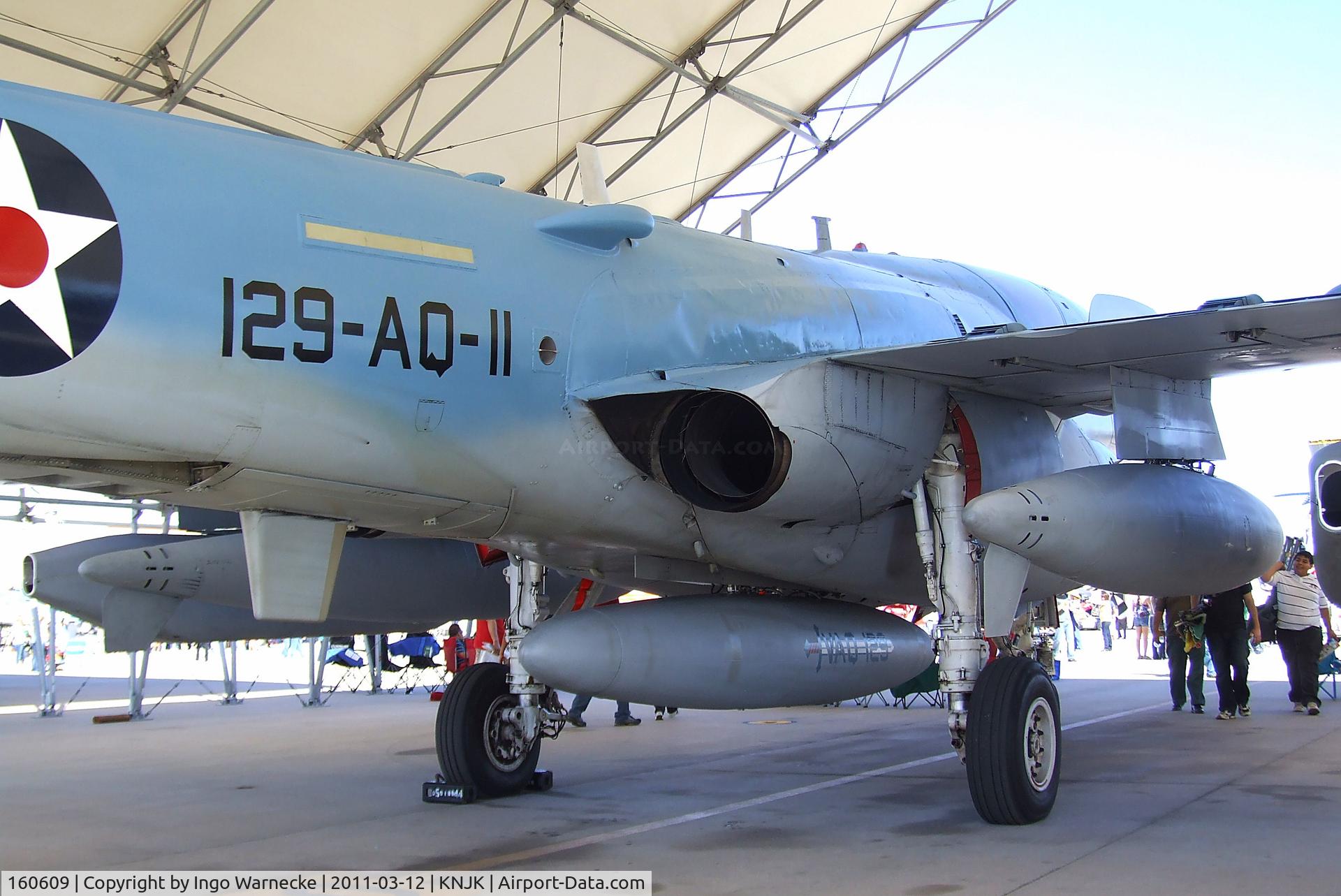 160609, Grumman EA-6B Prowler C/N P-66, Grumman EA-6B Prowler of the US Navy in WW2 special colours at the 2011 airshow at El Centro NAS, CA