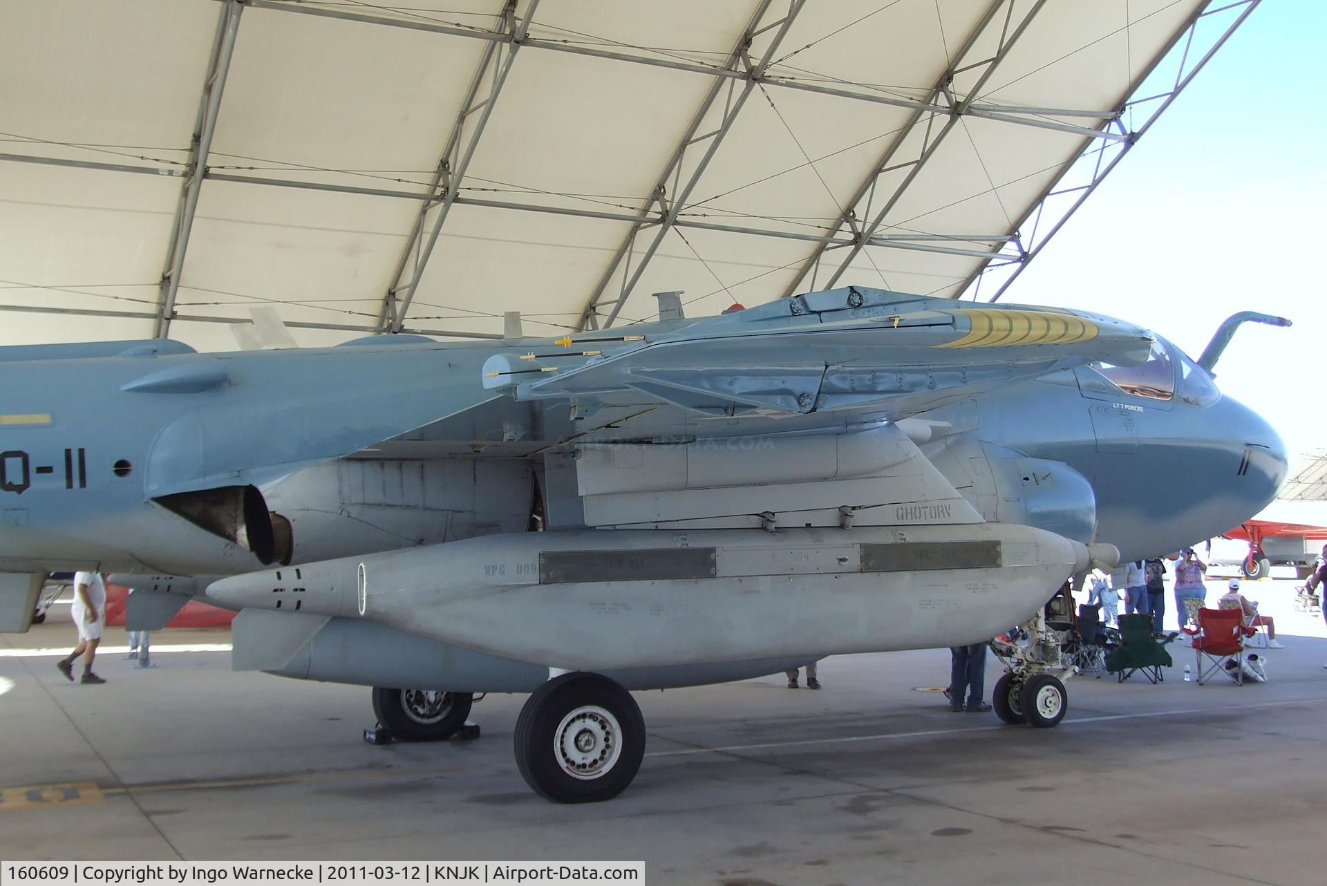 160609, Grumman EA-6B Prowler C/N P-66, Grumman EA-6B Prowler of the US Navy in WW2 special colours at the 2011 airshow at El Centro NAS, CA