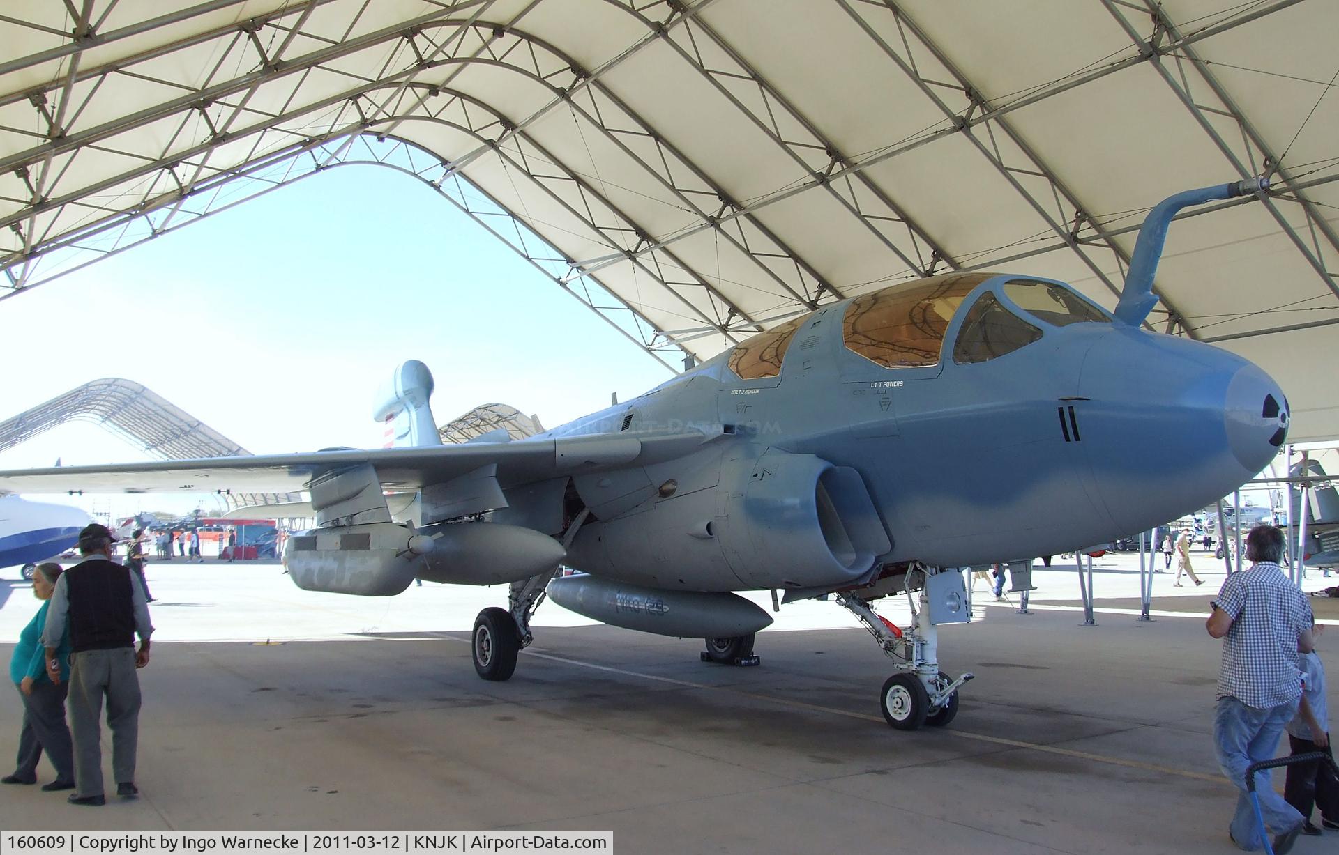 160609, Grumman EA-6B Prowler C/N P-66, Grumman EA-6B Prowler of the US Navy in WW2 special colours at the 2011 airshow at El Centro NAS, CA