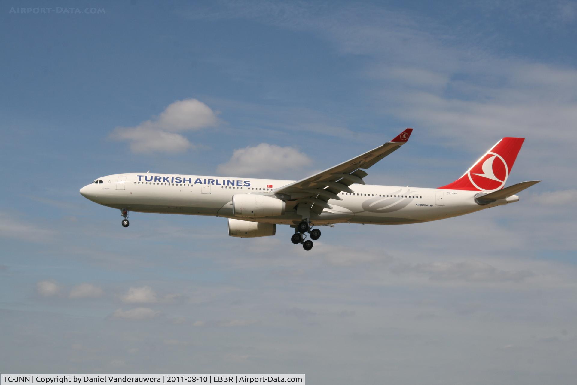 TC-JNN, 2011 Airbus A330-343X C/N 1228, Arrival of flight TK1943 to RWY 25L