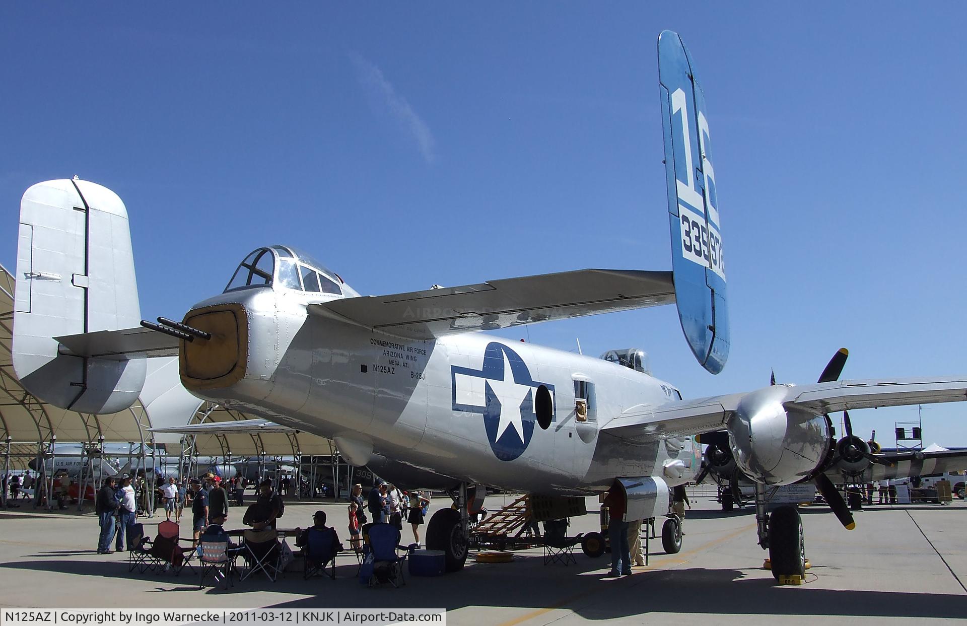 N125AZ, 1960 North American TB-25N Mitchell C/N 108-35262, North American B-25J Mitchell at the 2011 airshow at El Centro NAS, CA