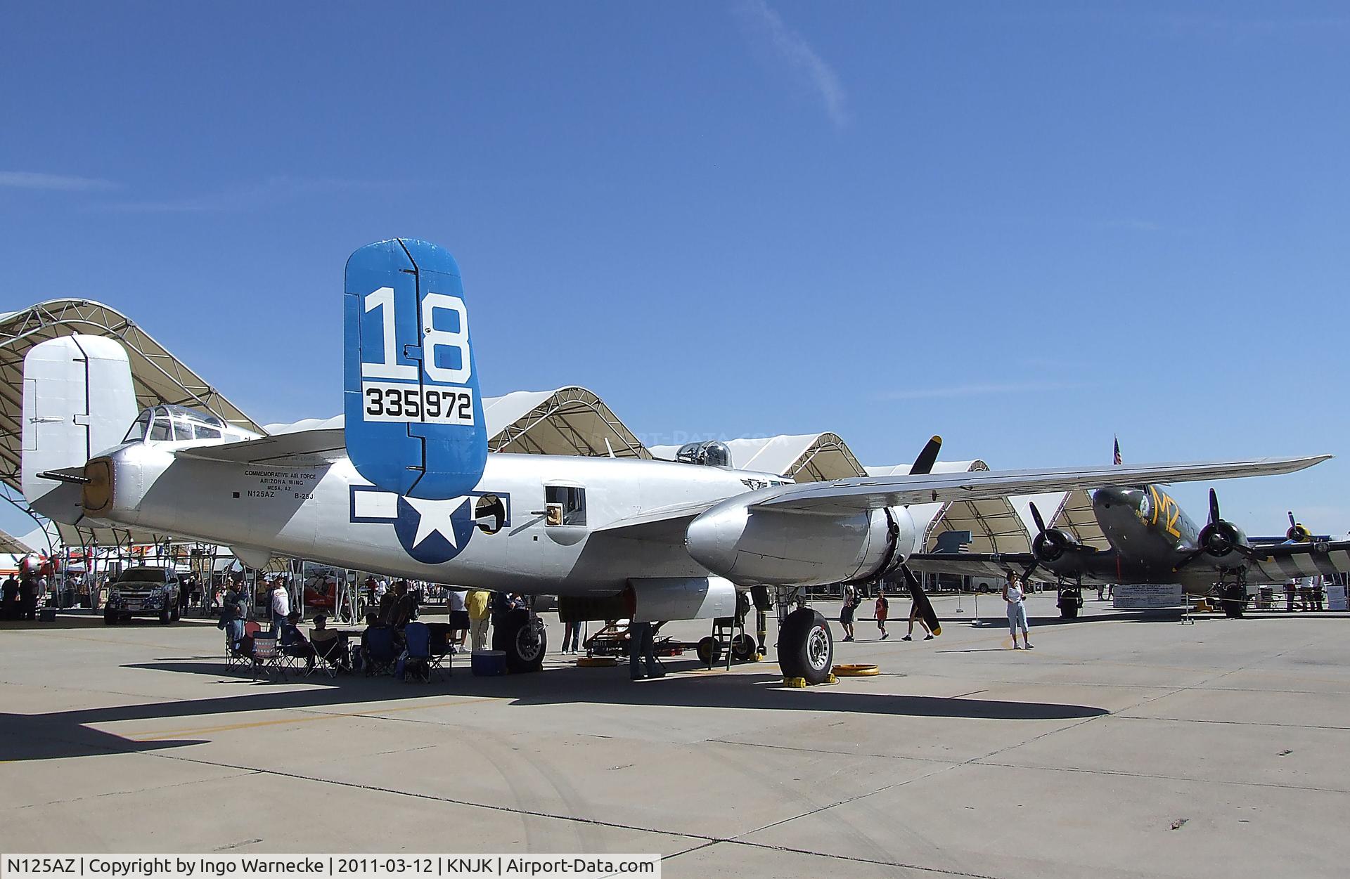 N125AZ, 1960 North American TB-25N Mitchell C/N 108-35262, North American B-25J Mitchell at the 2011 airshow at El Centro NAS, CA