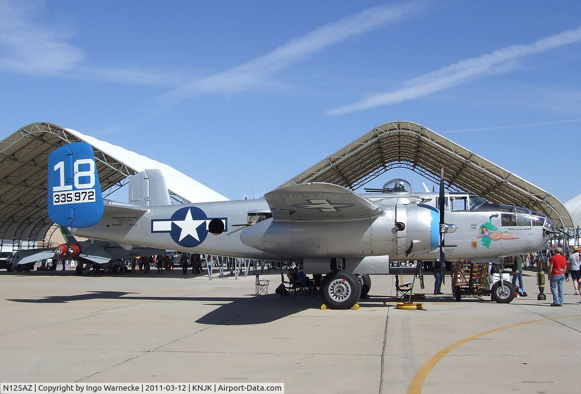 N125AZ, 1960 North American TB-25N Mitchell C/N 108-35262, North American B-25J Mitchell at the 2011 airshow at El Centro NAS, CA