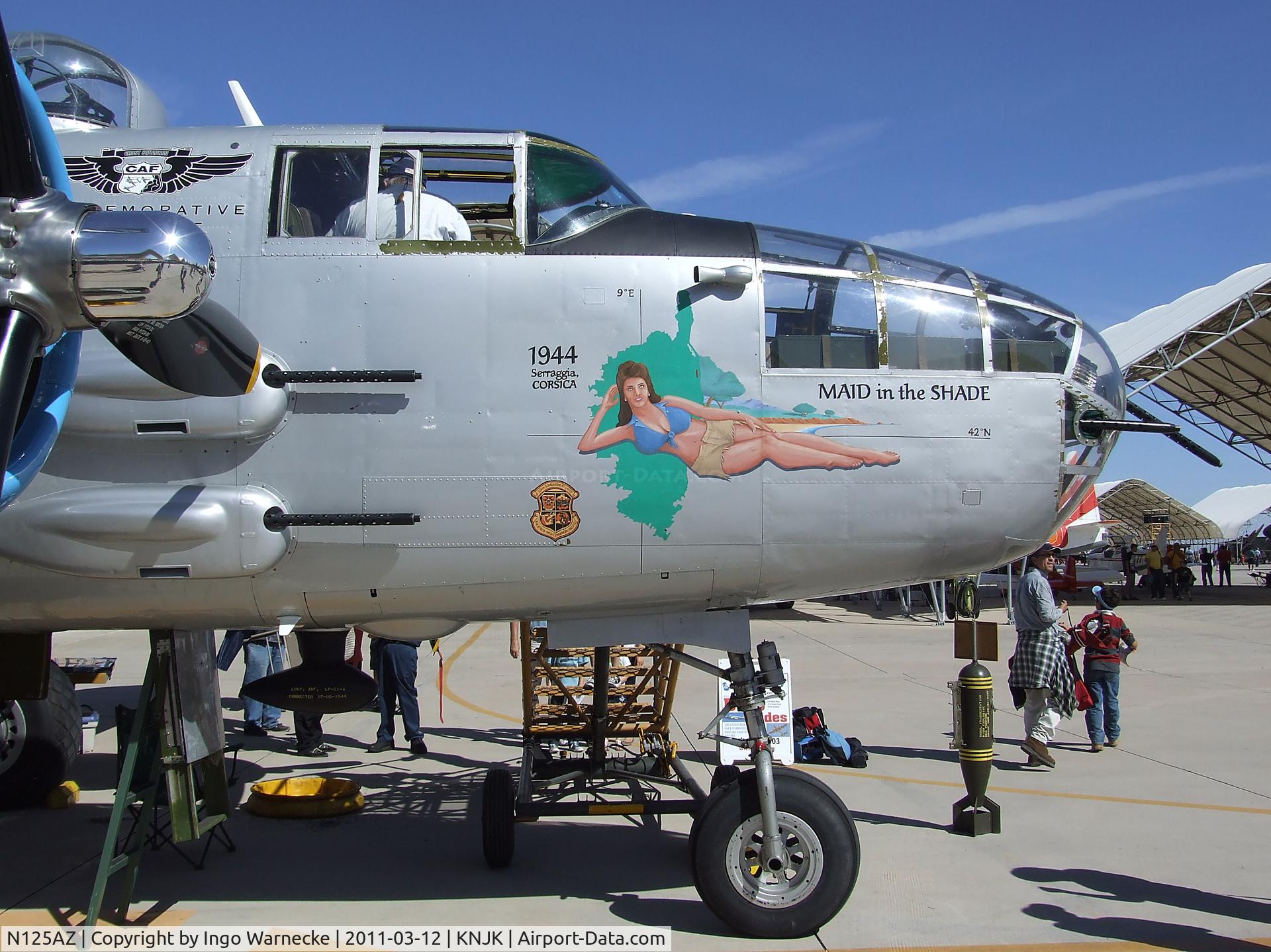 N125AZ, 1960 North American TB-25N Mitchell C/N 108-35262, North American B-25J Mitchell at the 2011 airshow at El Centro NAS, CA