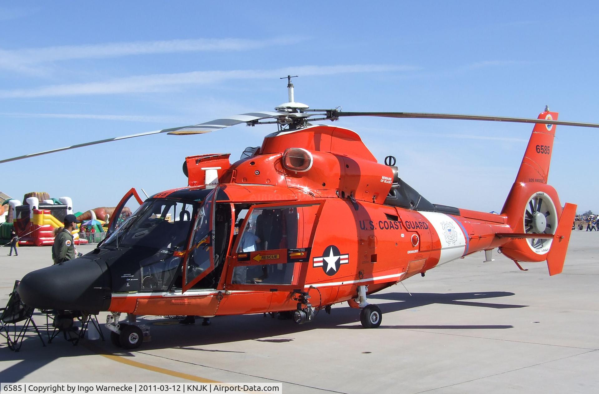 6585, 1988 Aérospatiale HH-65C Dauphin C/N 6284, Aerospatiale HH-65C Dolphin of the USCG at the 2011 airshow at El Centro NAS, CA