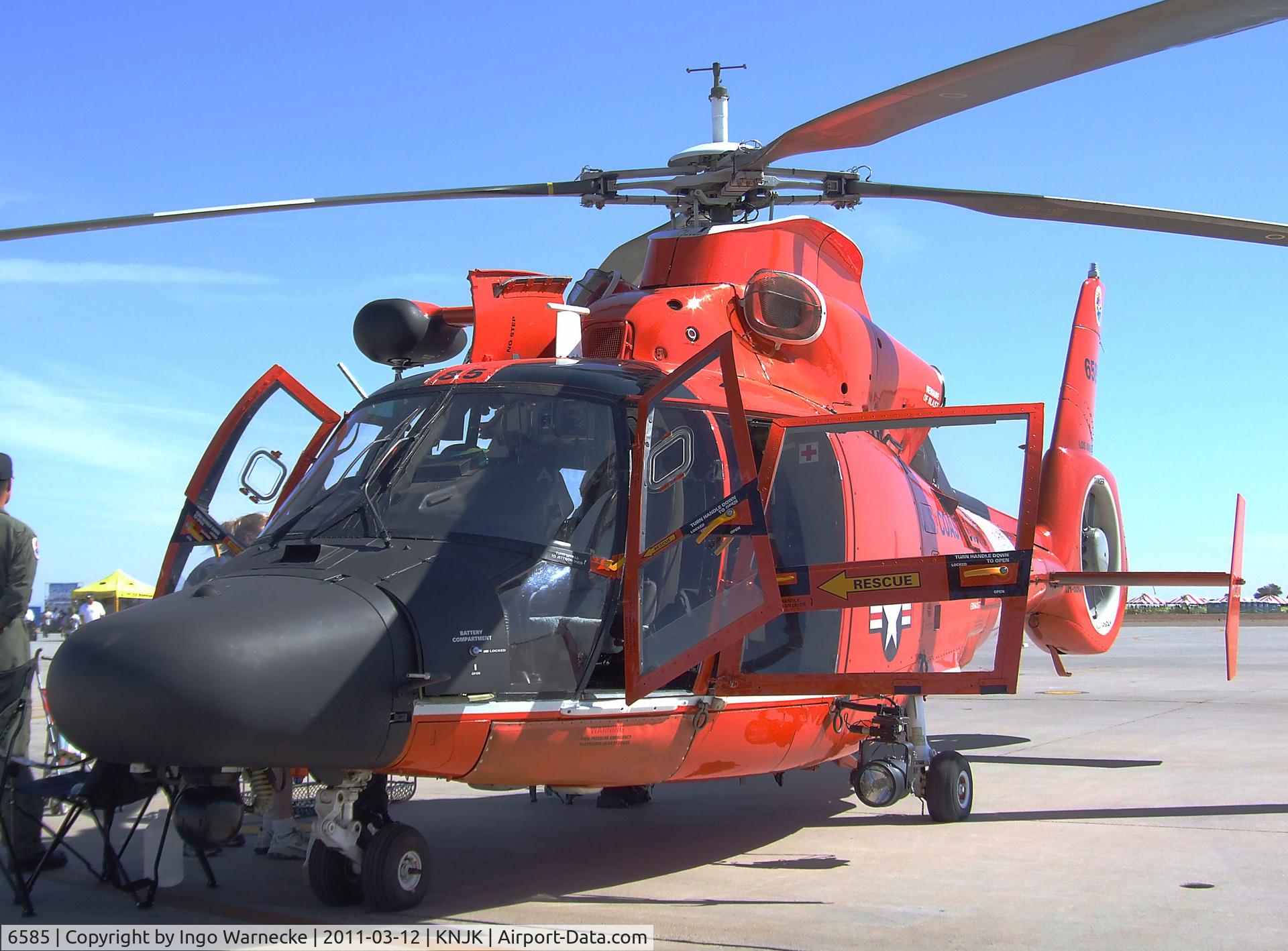 6585, 1988 Aérospatiale HH-65C Dauphin C/N 6284, Aerospatiale HH-65C Dolphin of the USCG at the 2011 airshow at El Centro NAS, CA