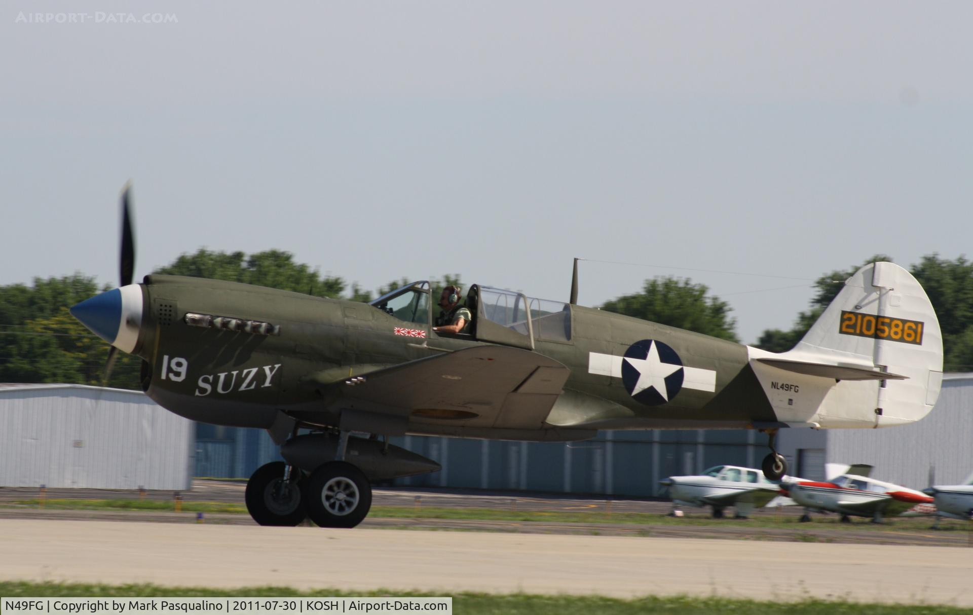N49FG, 1943 Curtiss P-40N Warhawk C/N 29623, Curtiss Wright P-40N