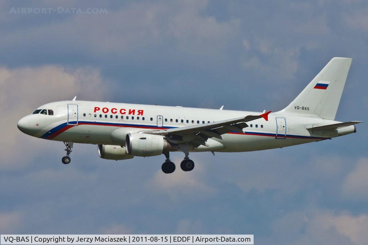VQ-BAS, 2002 Airbus A319-111 C/N 1863, Airbus A319-111