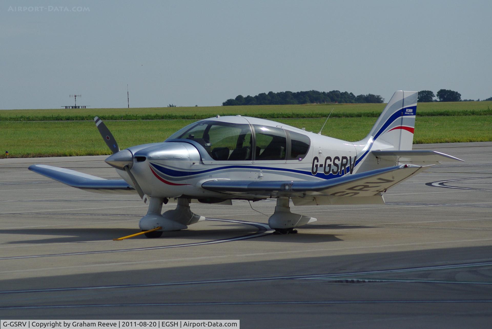 G-GSRV, 1999 Robin DR-500 President C/N 0009, Parked in the sun.