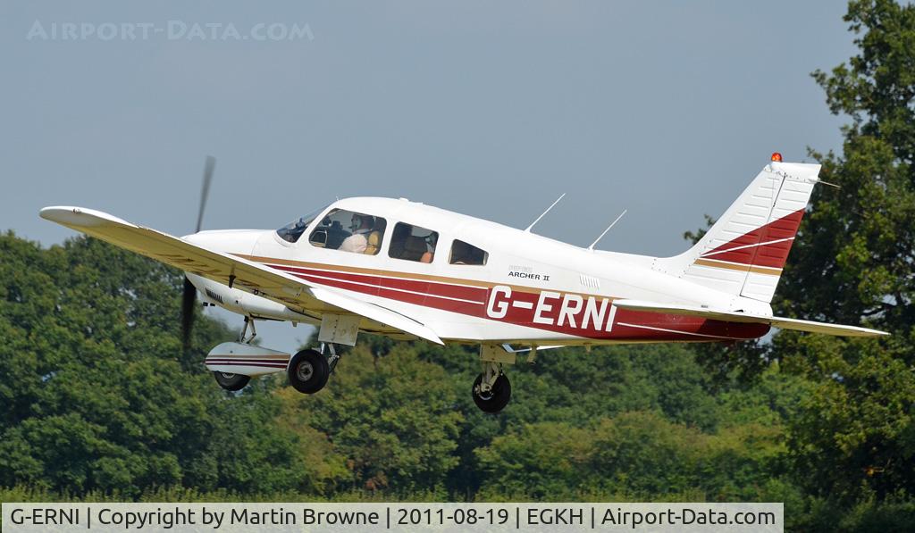 G-ERNI, 1980 Piper PA-28-181 Cherokee Archer II C/N 28-8090146, SHOT AT HEADCORN