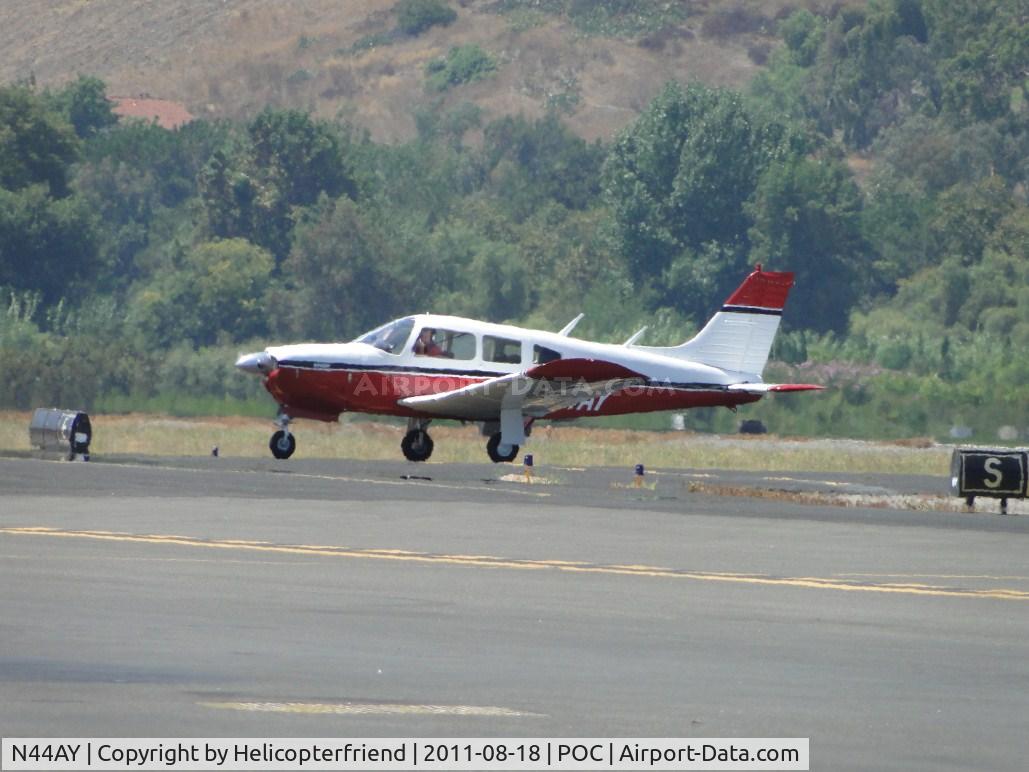 N44AY, 1974 Piper PA-28R-200 Cherokee Arrow C/N 28R-7535012, Waiting for permission to taxi back to runway 26L