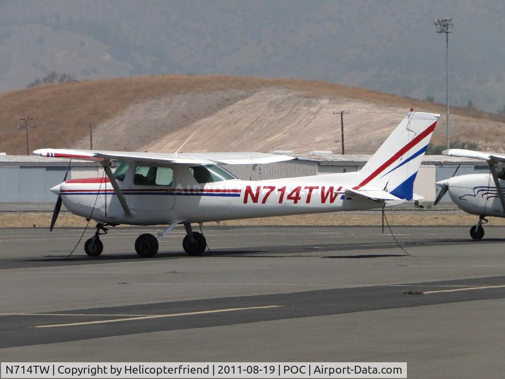 N714TW, 1977 Cessna 152 C/N 152-79429, Tied down and parked in transient parking