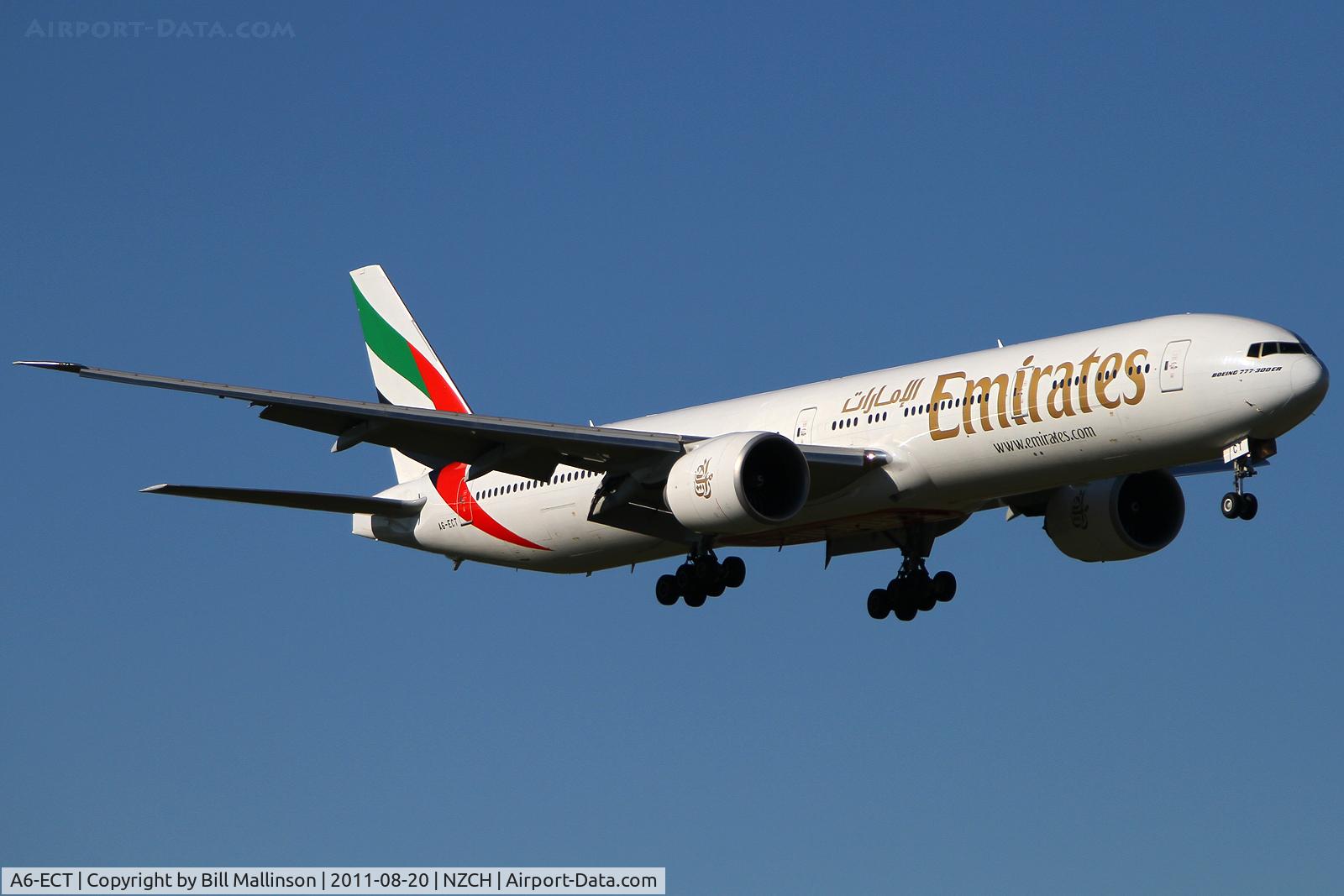 A6-ECT, 2009 Boeing 777-31H/ER C/N 35591, in as EK418/EK417.  DBX-BKK-SYD-CHC-SYD-BKK-DBX