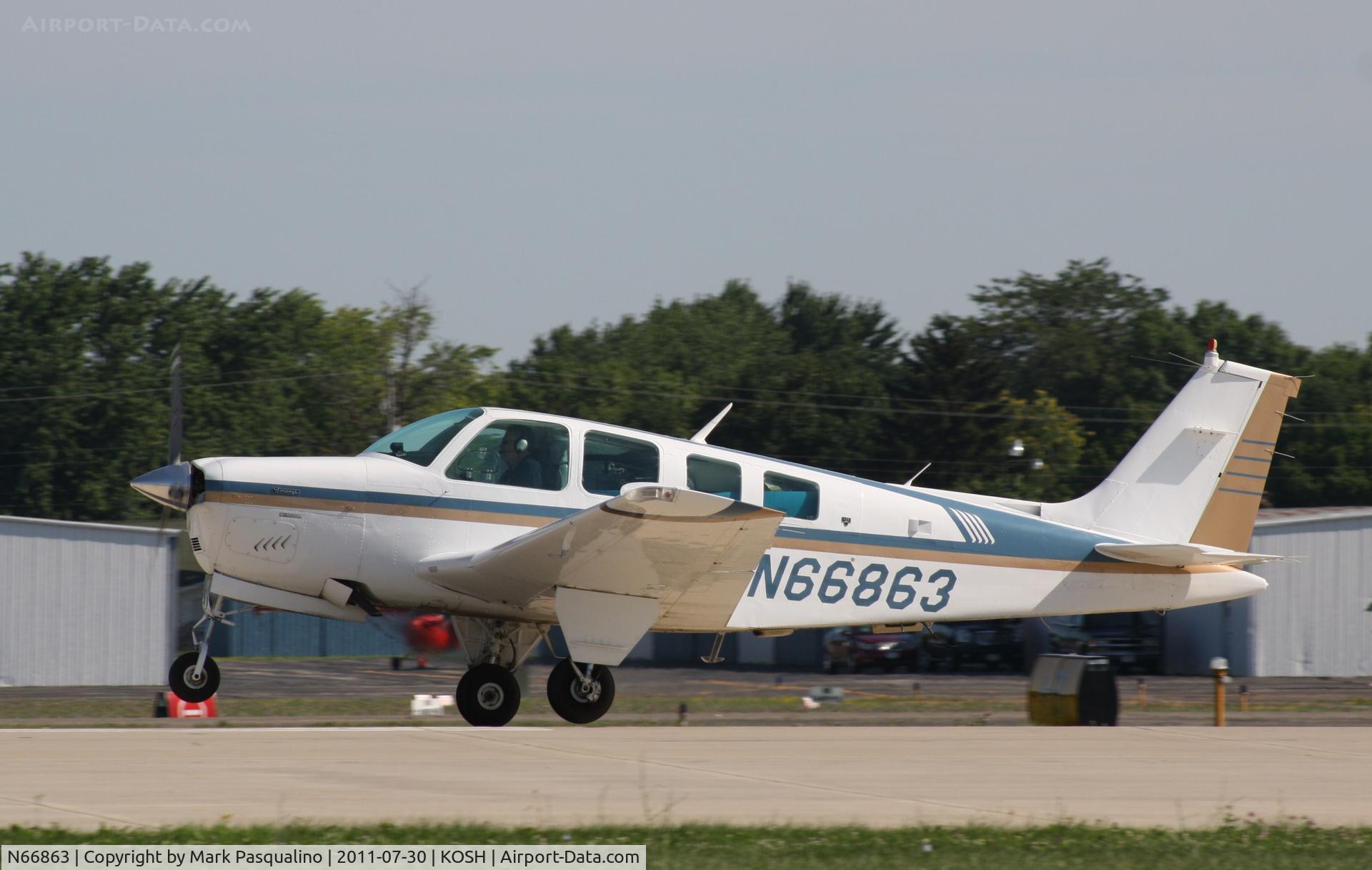 N66863, 1983 Beech A36 Bonanza 36 C/N E-2086, Beech A36
