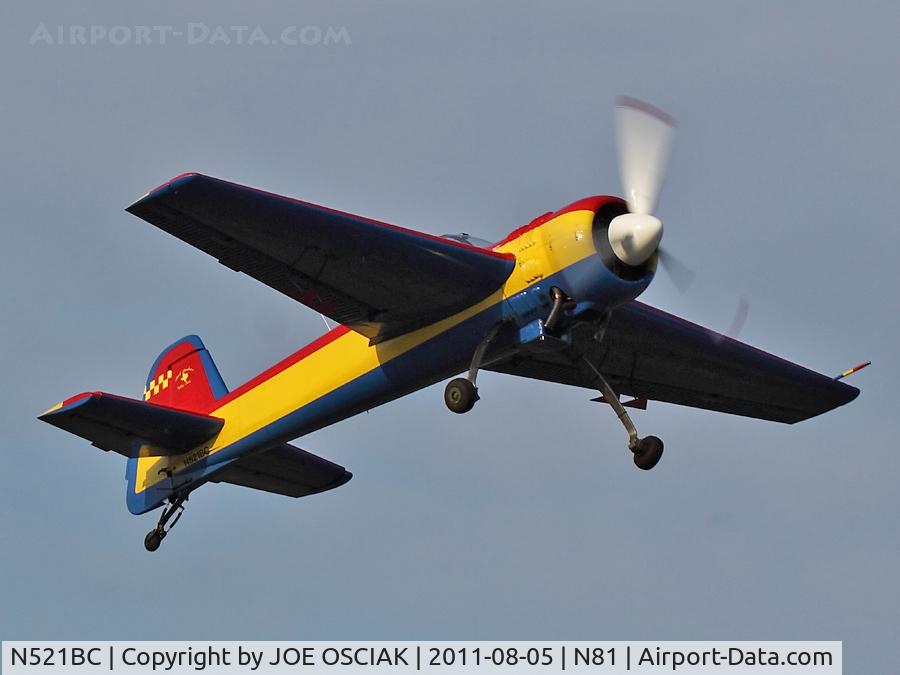 N521BC, 1996 Yakovlev YAK-55M C/N 961007, Leaving Hammonton