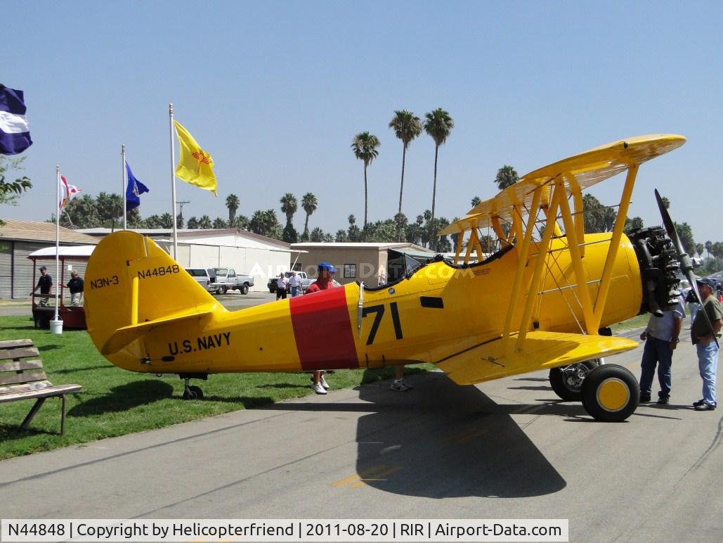N44848, 1941 Naval Aircraft Factory N3N-3 C/N 4477, Parked for display