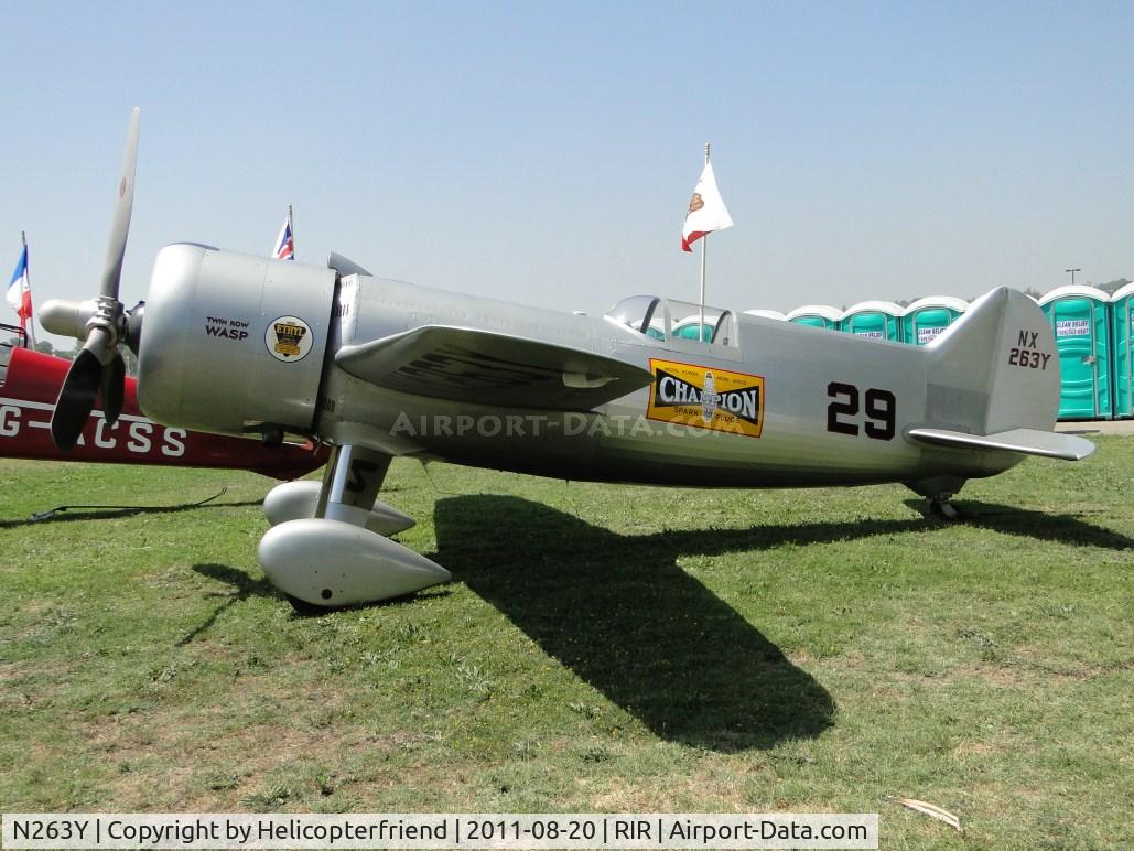 N263Y, 2002 Turner William H RT 14 REPLICA C/N T-11, Twin Wasp proudly seated on the grass for display