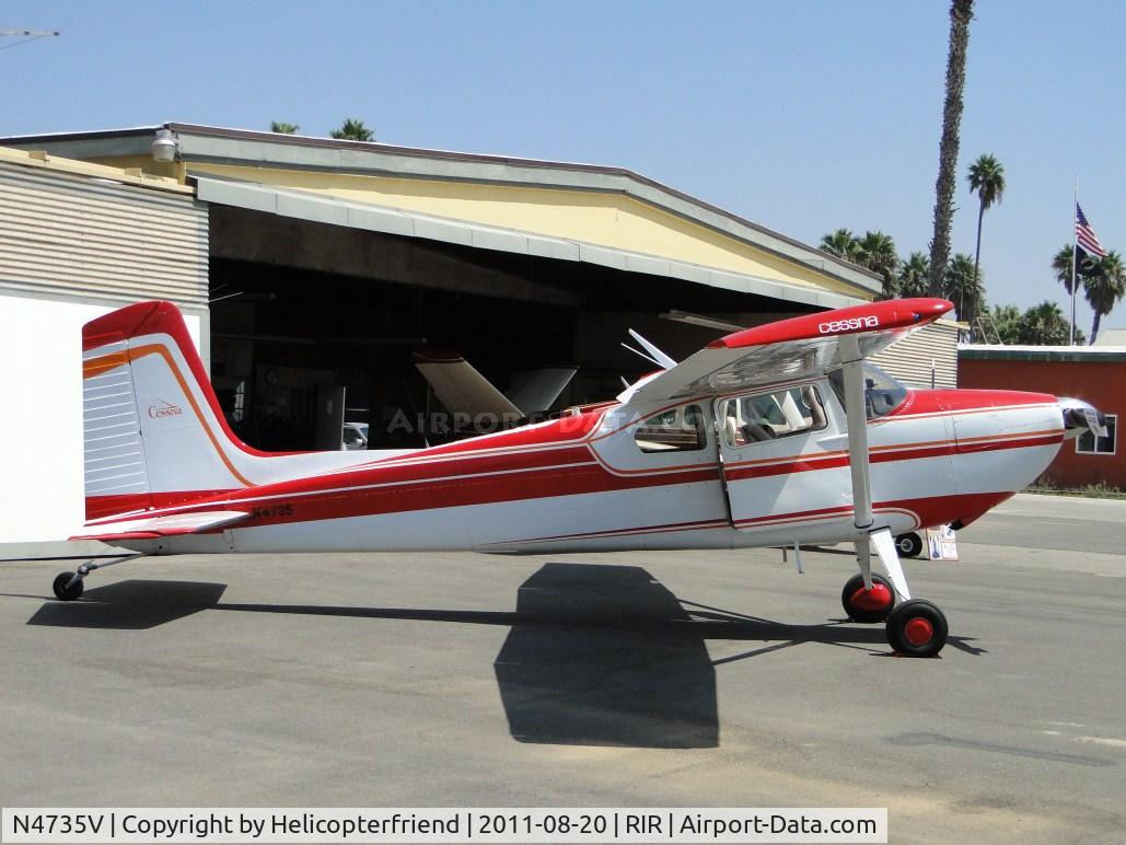N4735V, 1953 Cessna 180 C/N 30599, Parked for display