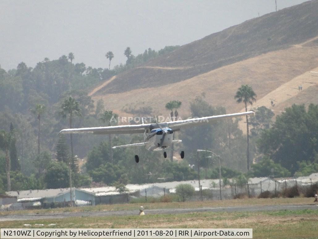 N210WZ, 1973 Cessna T210L Turbo Centurion C/N 21060039, On final for landing