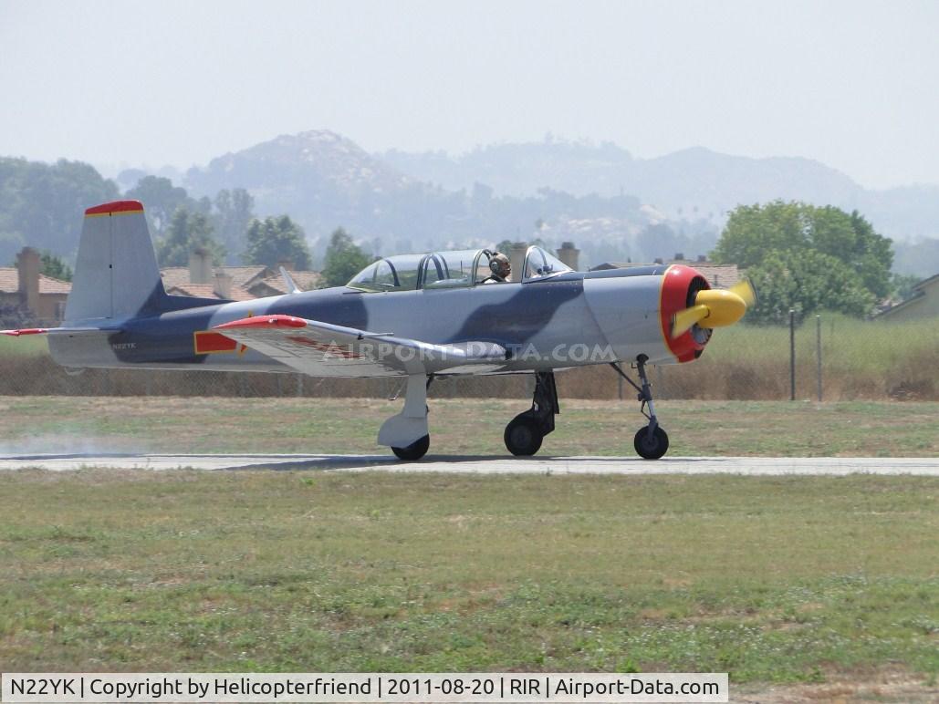 N22YK, 1974 Nanchang CJ-6 C/N 1232009, All wheels down and rolling out