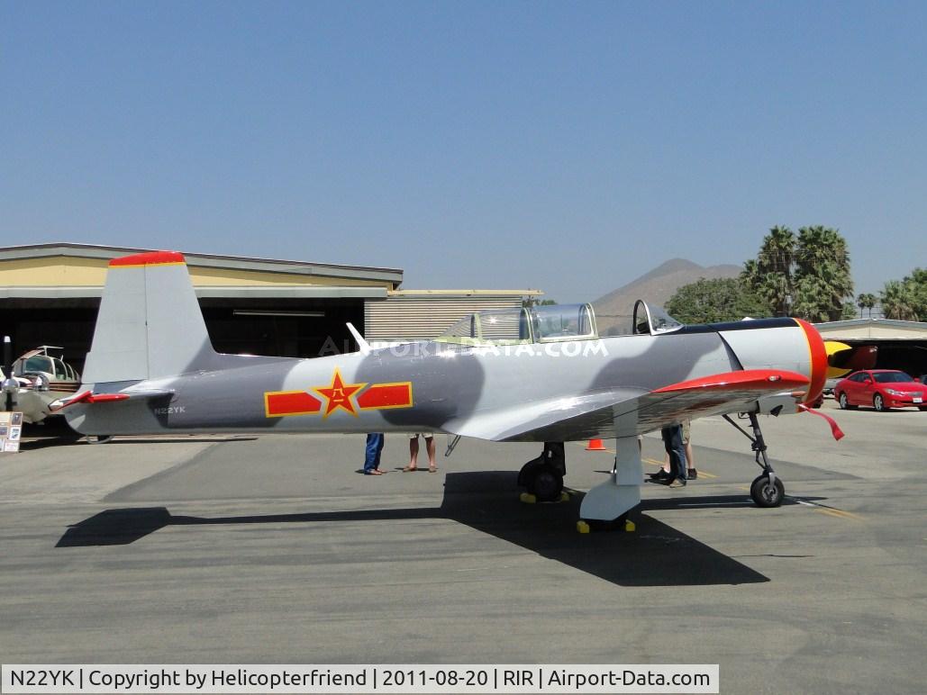 N22YK, 1974 Nanchang CJ-6 C/N 1232009, Parked and on display