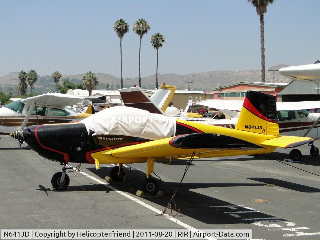 N641JD, 2005 Indus Aviation T-211 Thorpedo C/N 018S, Covered up, tied down and parked in transient parking