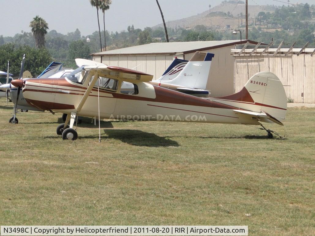 N3498C, 1955 Cessna 170B C/N 26541, Parked in the grass