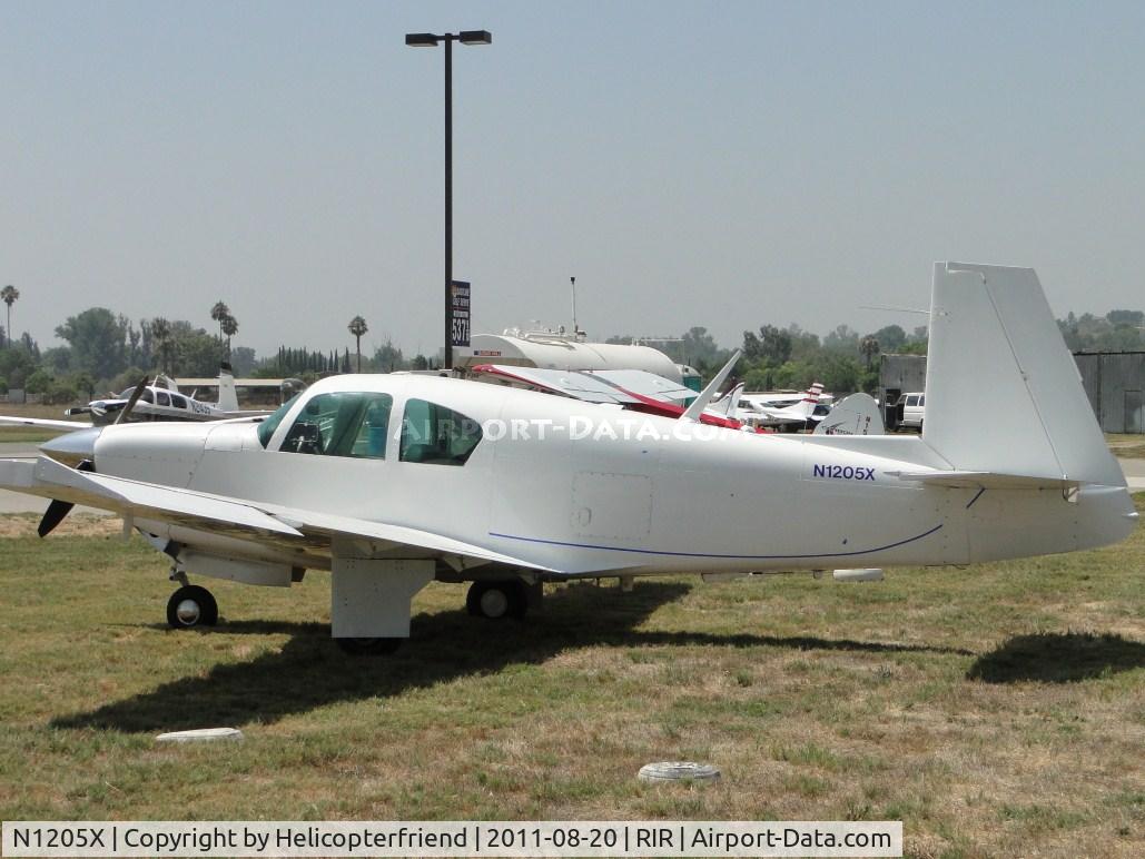 N1205X, 1963 Mooney M20E C/N 183, Parked in the grass