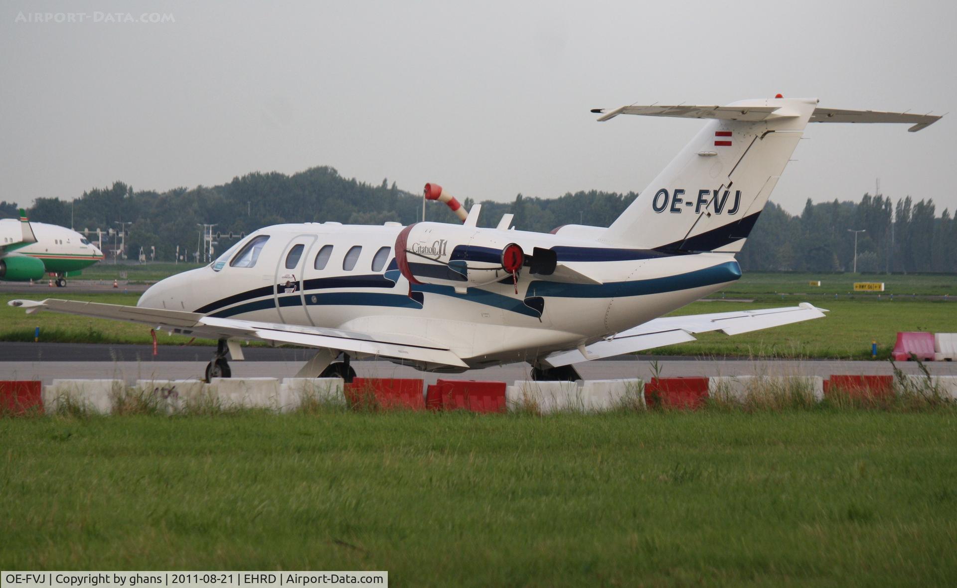 OE-FVJ, 2001 Cessna 525 CitationJet CJ1 C/N 525-0450, Parked @ Jetcentre