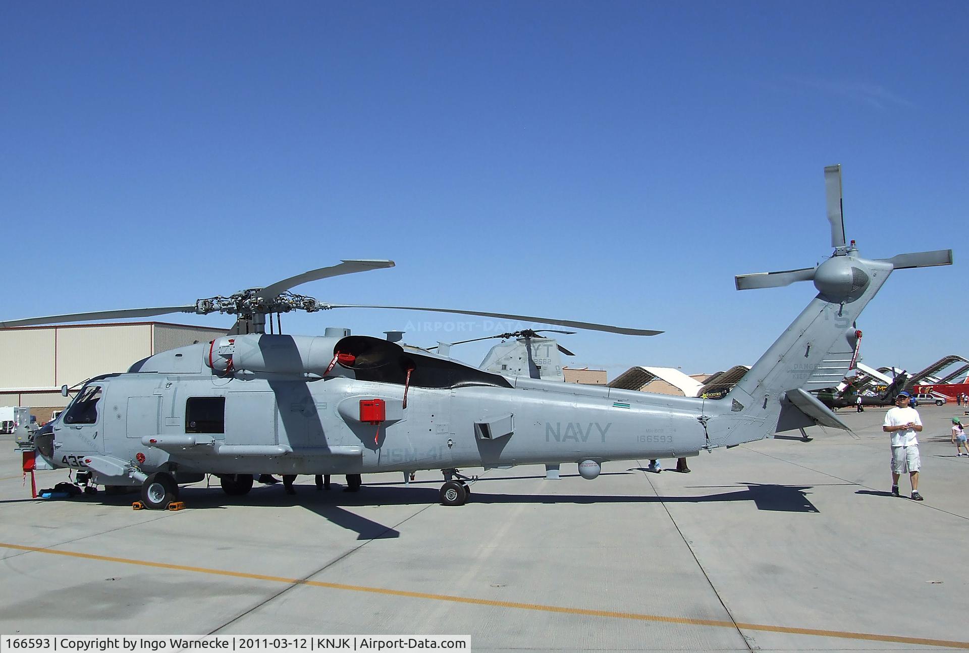 166593, Sikorsky MH-60R Strikehawk C/N Not found 166593, Sikorsky MH-60R Seahawk / Knighthawk at the 2011 airshow at El Centro NAS, CA
